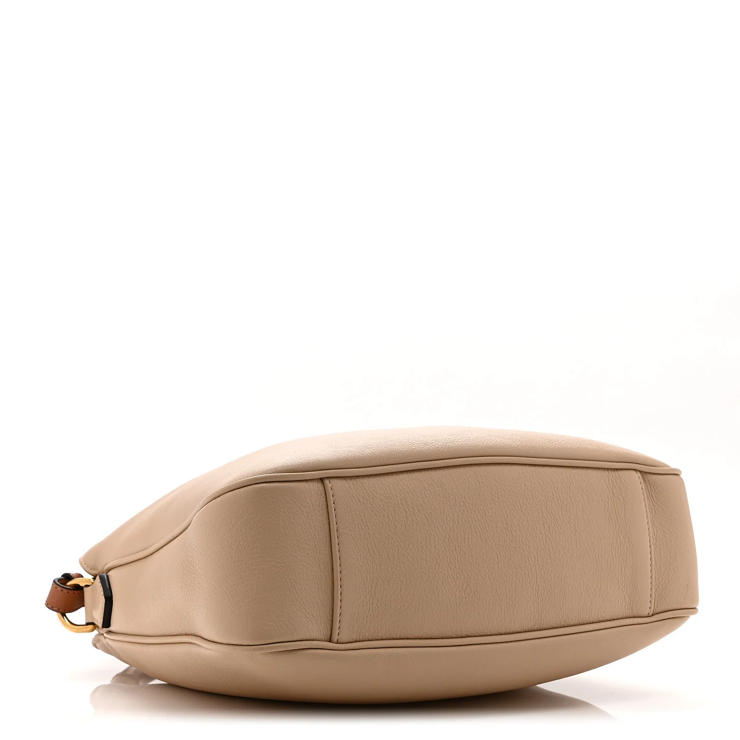Softy Wonka Textured Dollar Calfskin Medium Diana Shoulder Bag Light Beige - Image 4