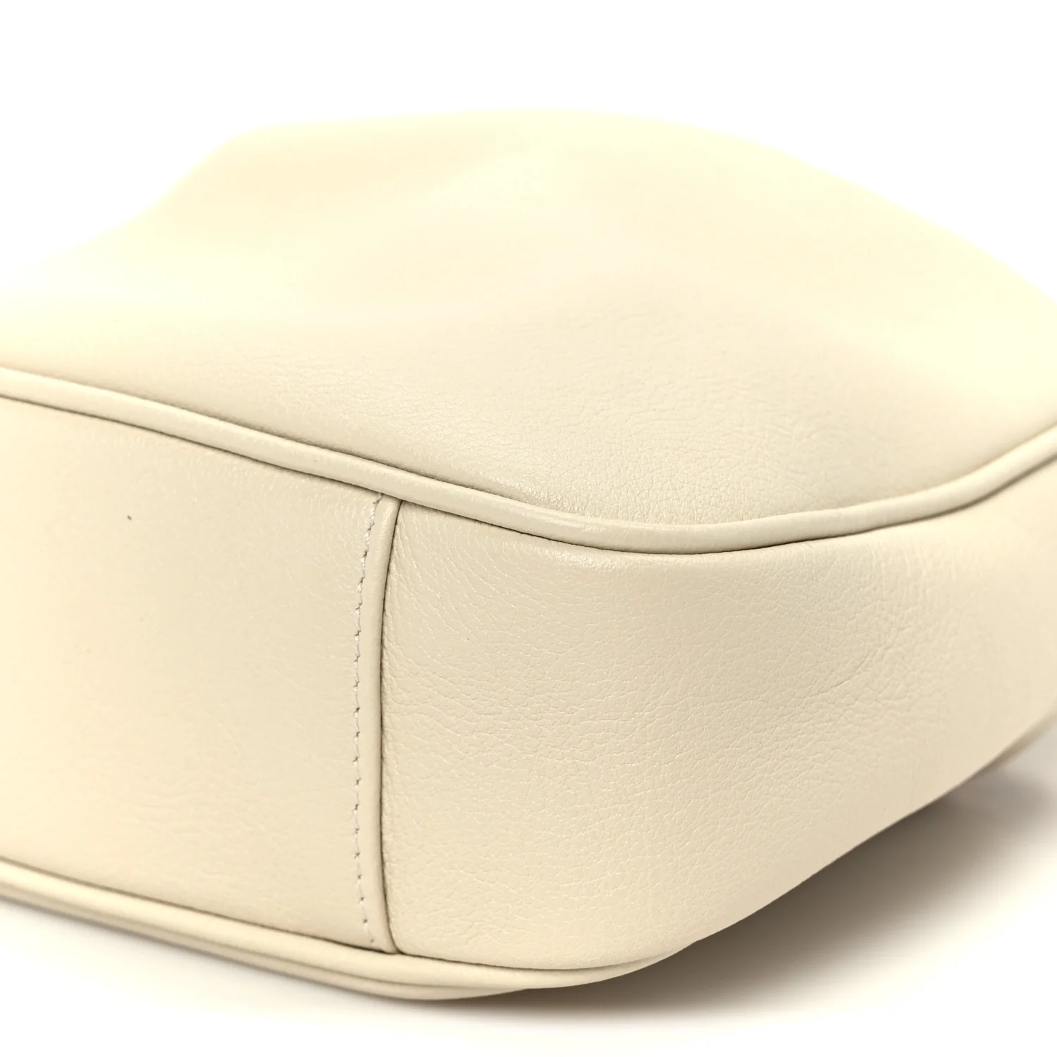 Softy Wonka Textured Dollar Calfskin Small Diana Shoulder Bag Mystic White Hibiscus Red - Image 10