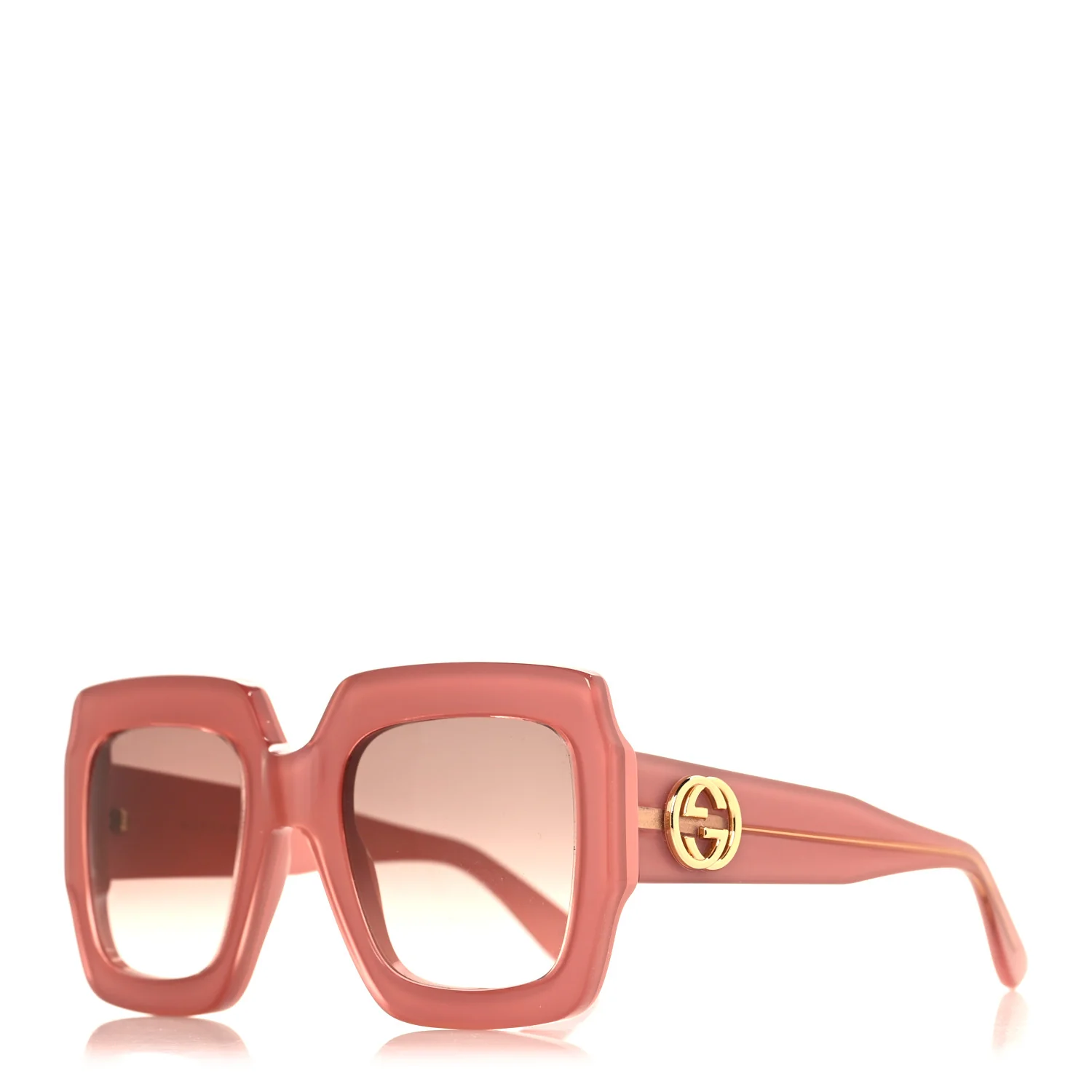 Square Frame GG0178S Sunglasses Rose Brown