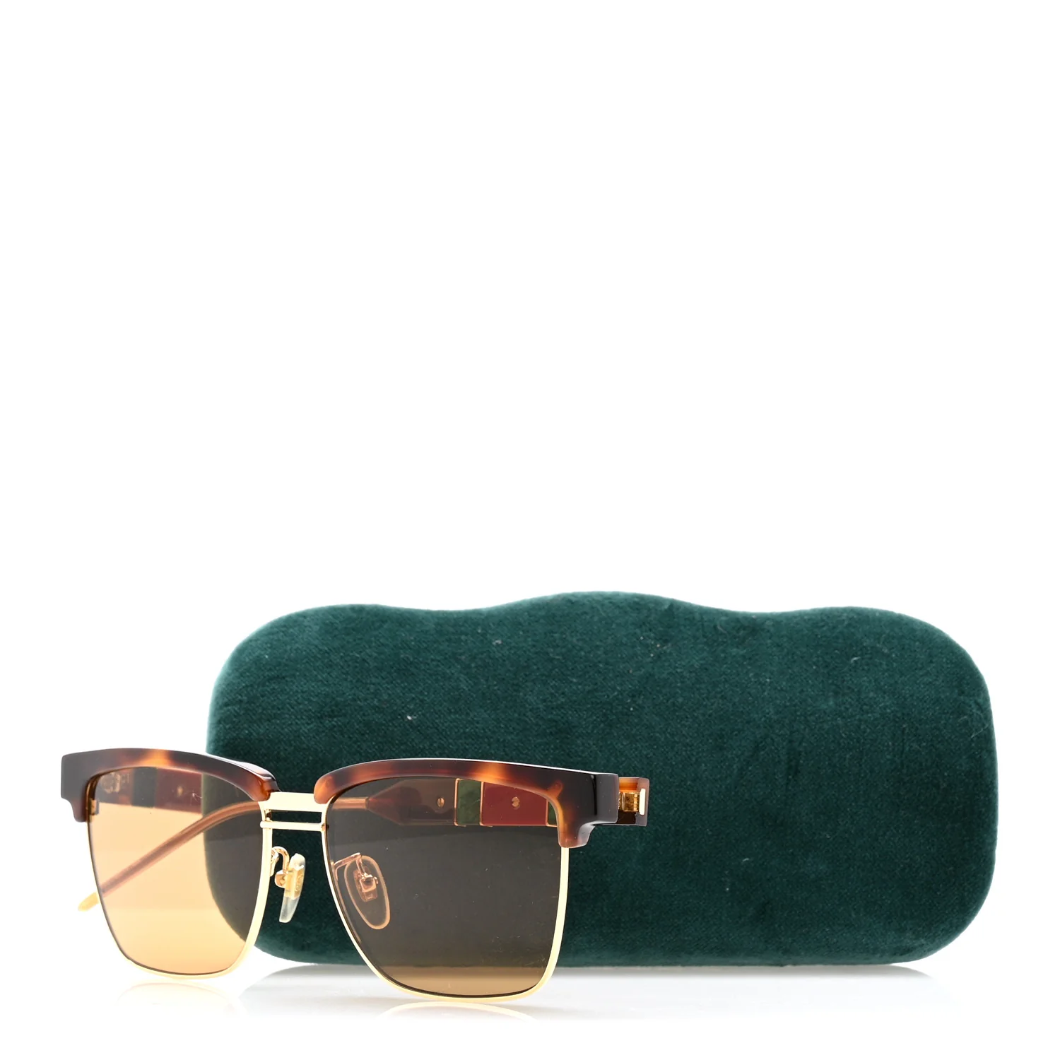 Squared Aviator GG Sunglasses GG0603S Tortoise - Image 8