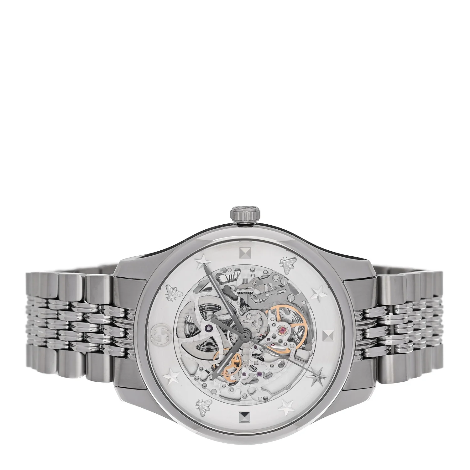 Stainless Steel 40mm G-Timeless Skeleton Charm Automatic Watch - Image 2
