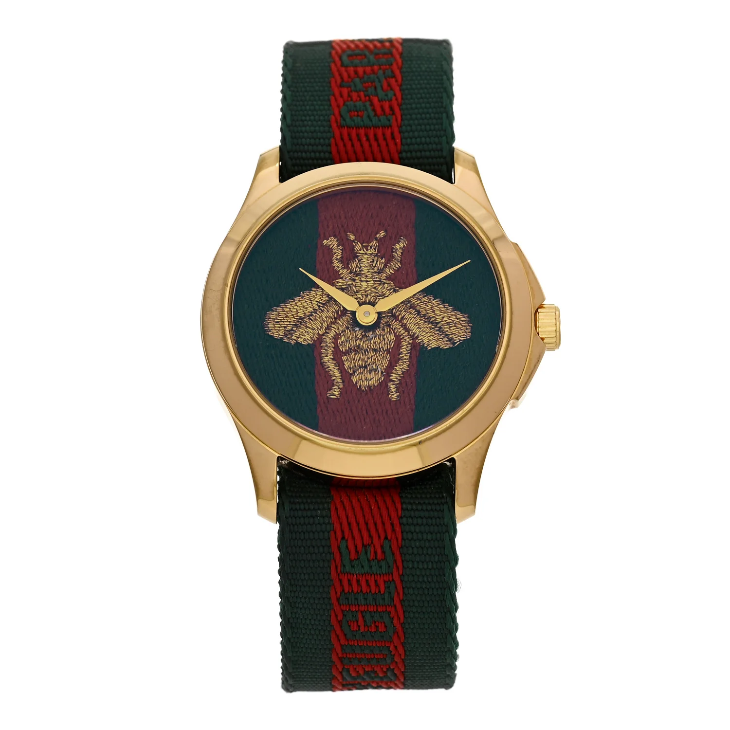 Stainless Steel Nylon 38mm Le Marche Des Merveilles Bee Quartz Watch Green