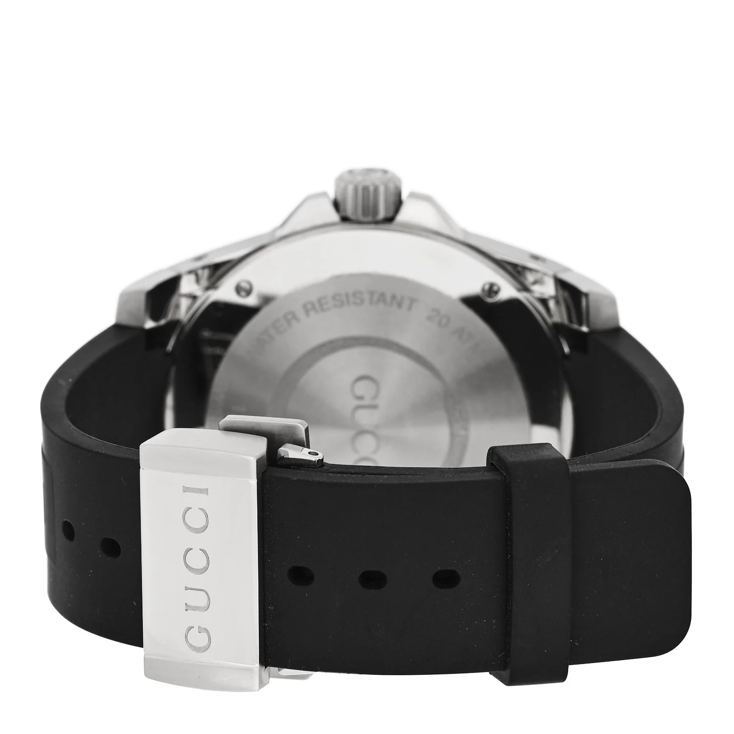 Stainless Steel Rubber 45mm Dive Quartz Watch Black - Image 3