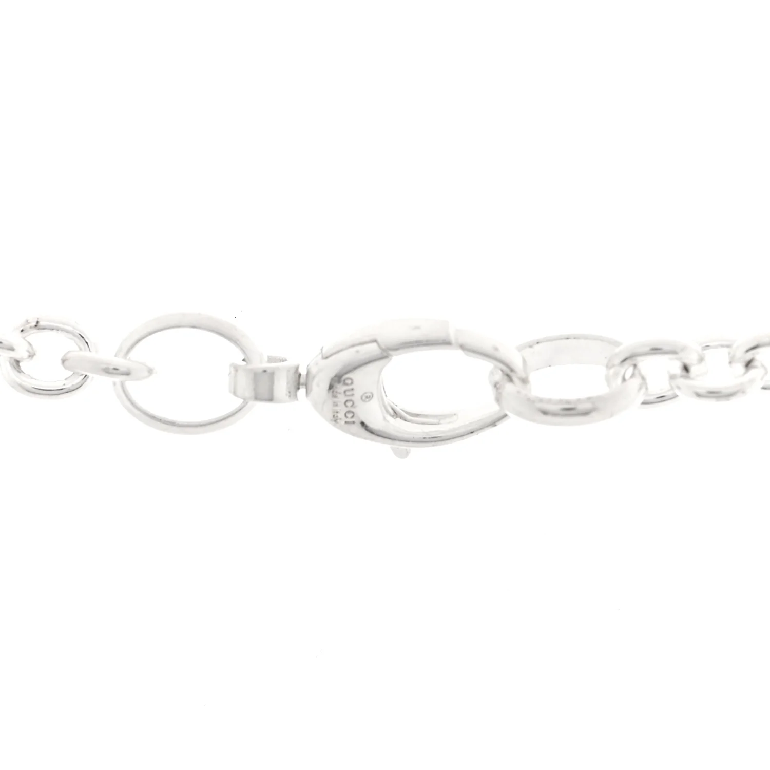 Sterling Silver Britt Interlocking GG Pendant Necklace - Image 4