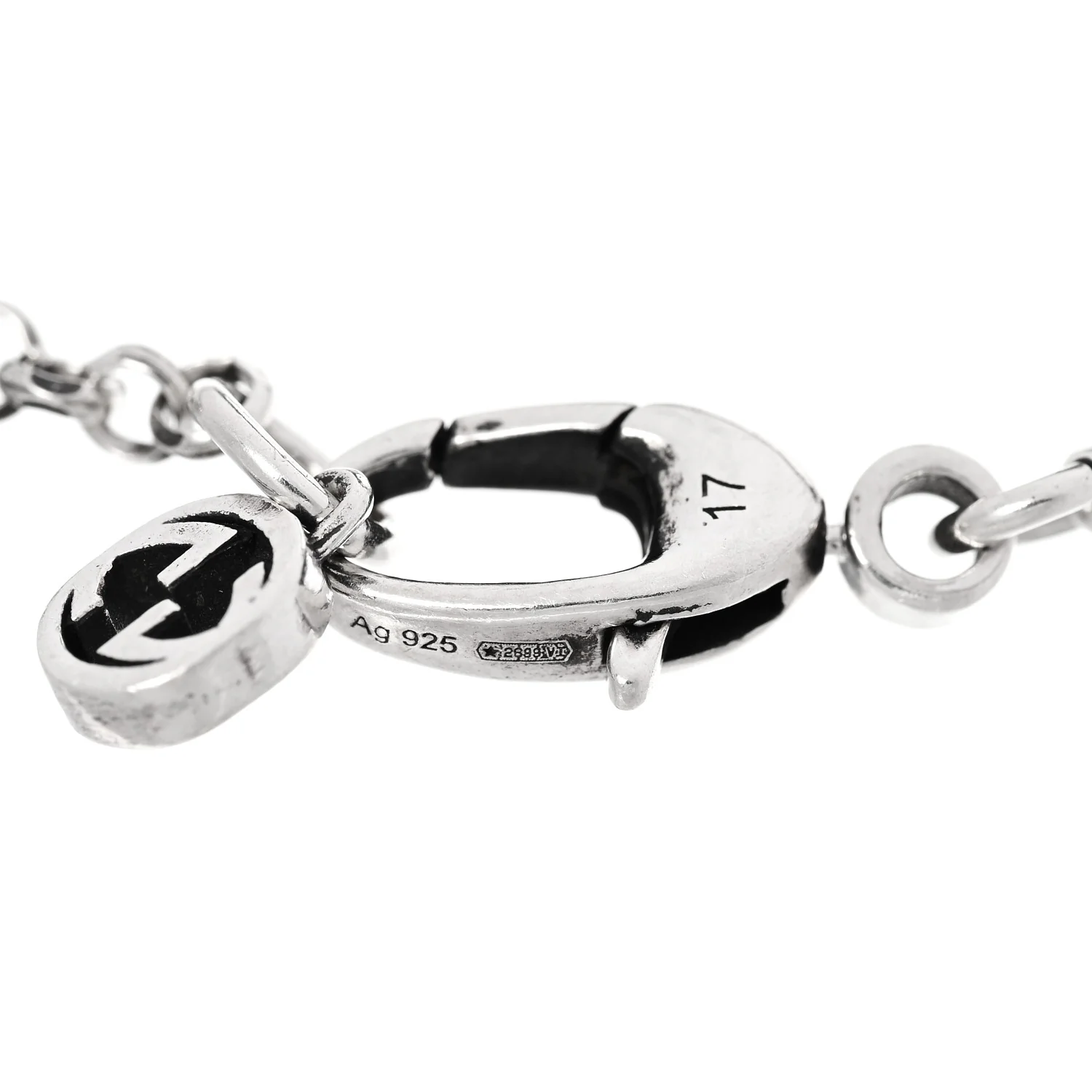 Sterling Silver Double G Key Bracelet - Image 3