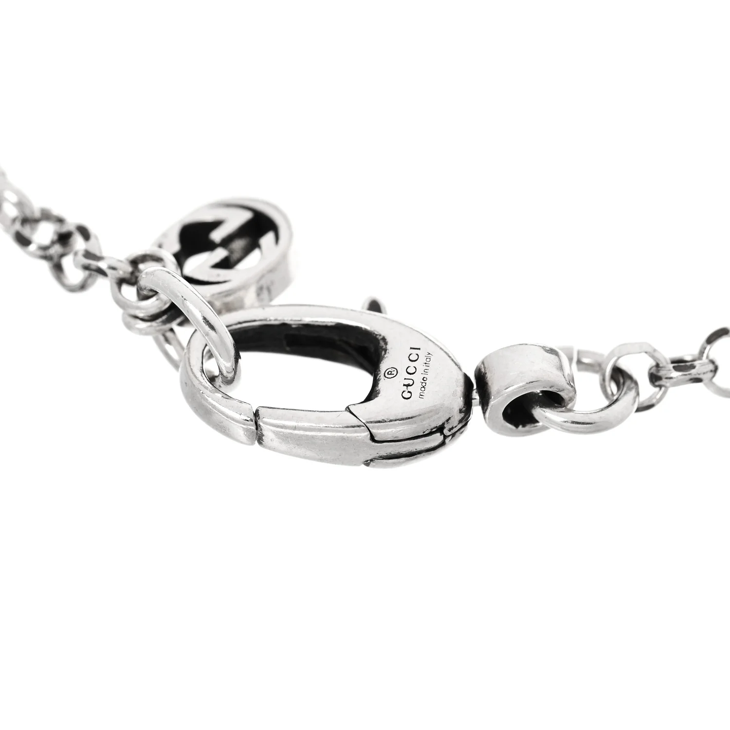Sterling Silver Double G Key Bracelet - Image 4