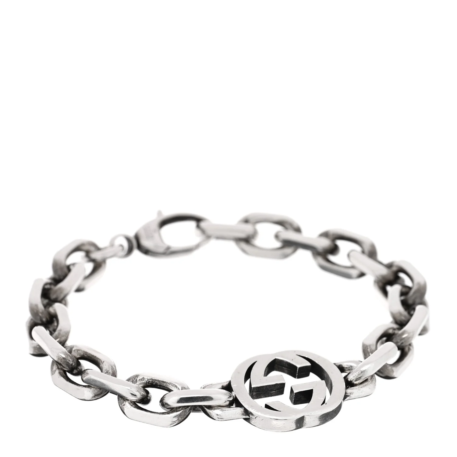 Sterling Silver Interlocking G Link Bracelet