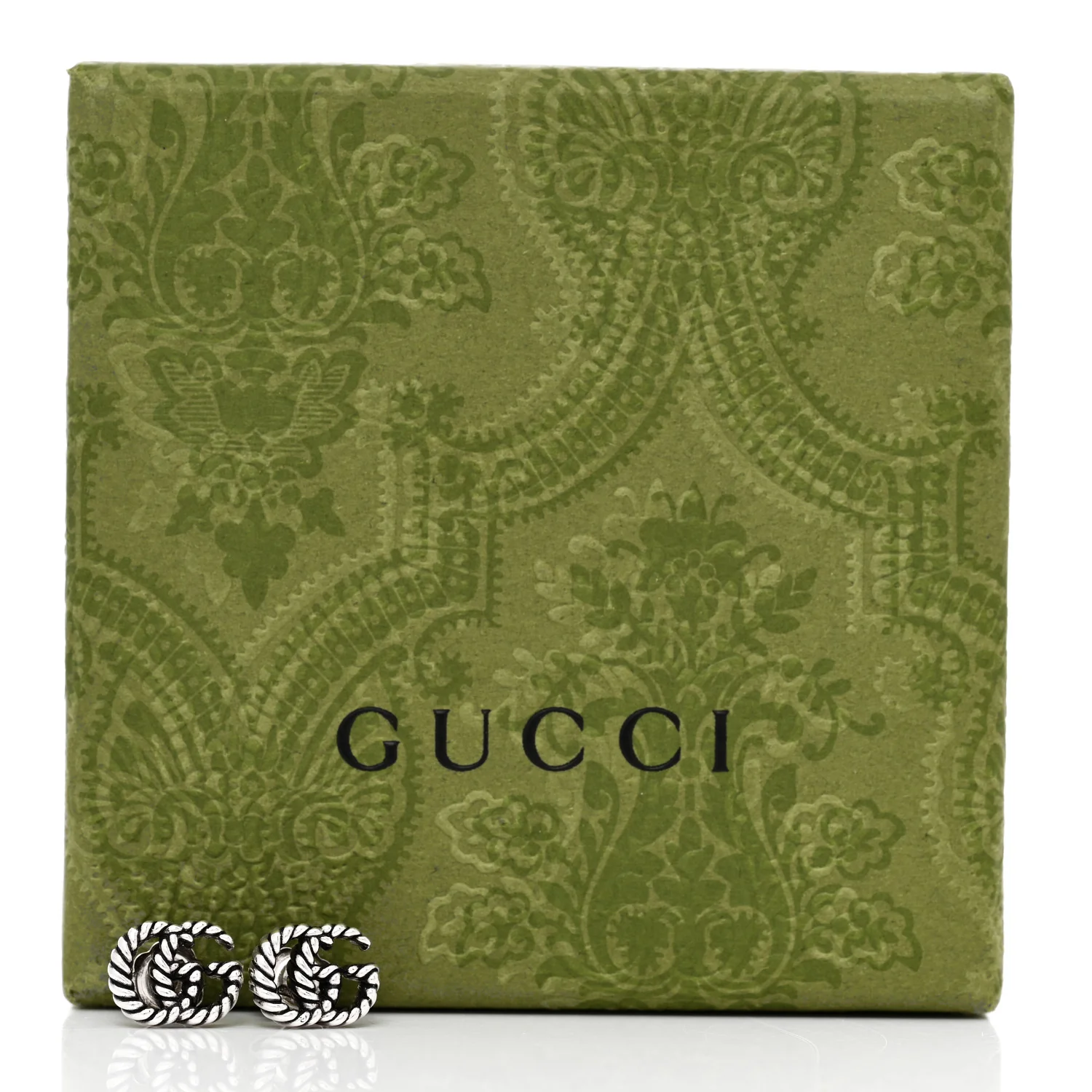 Sterling Silver Torchon Double G Earrings - Image 5