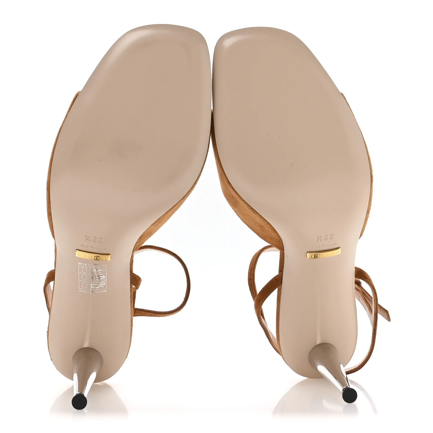 Suede Blondie 85mm Slingback Sandals 39.5 Cognac - Image 6
