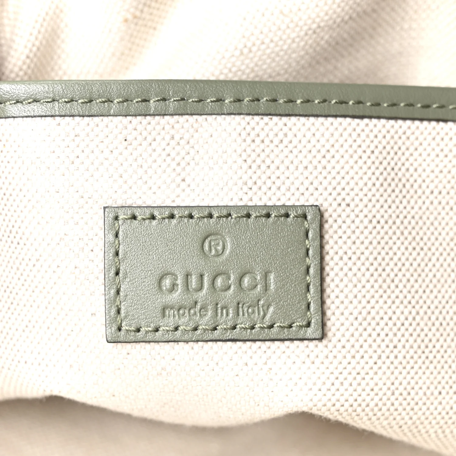 Suede GG Monogram Half Horsebit Medium Shoulder Bag Sage - Image 6