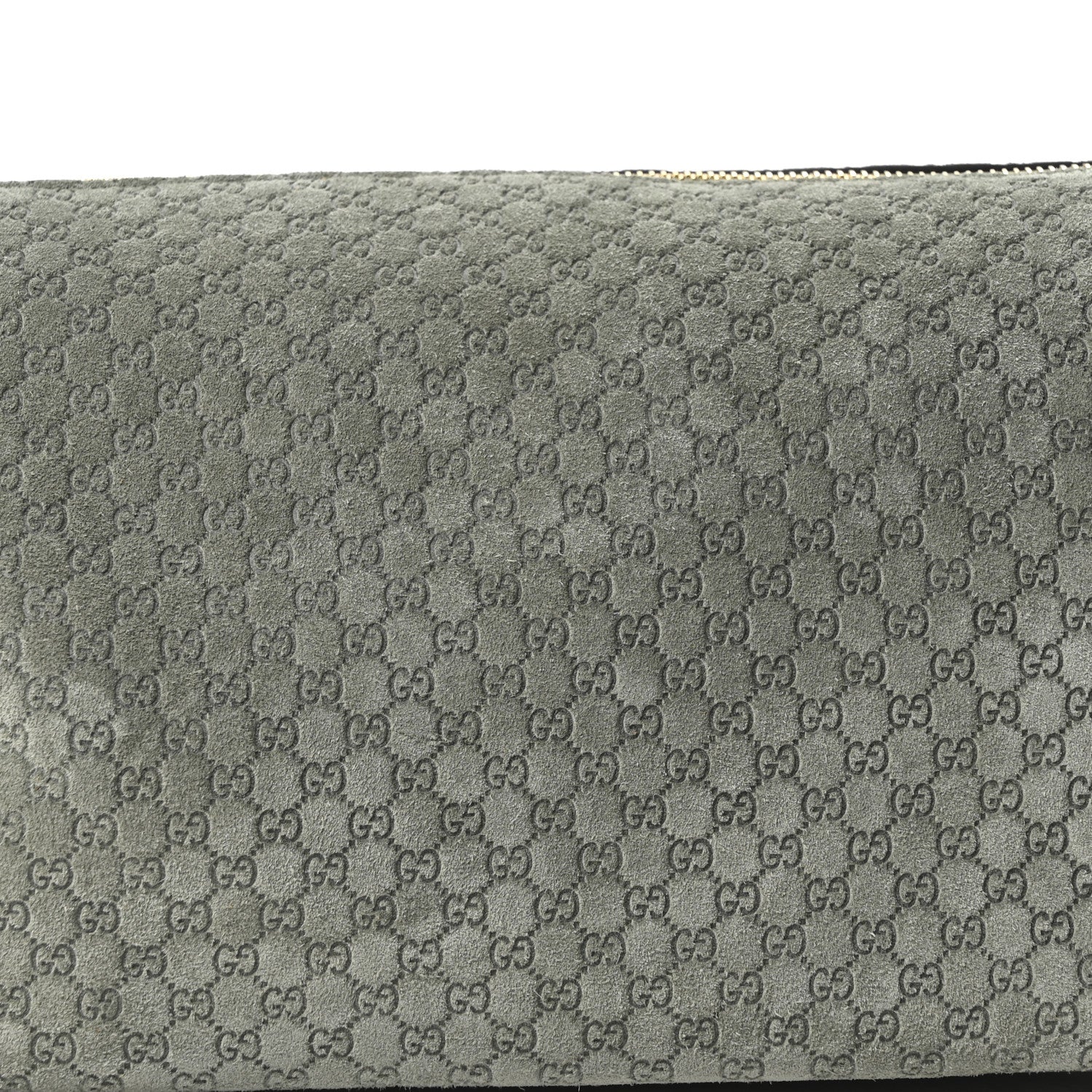 Suede GG Monogram Half Horsebit Medium Shoulder Bag Sage - Image 8