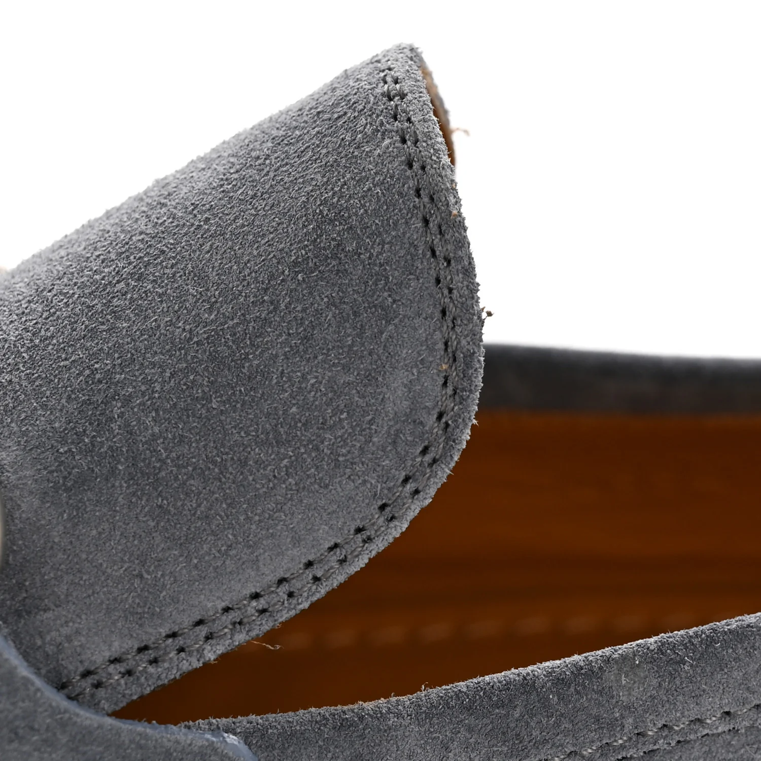 Suede Horsebit Mens Jordaan Loafers 8.5 Foggy Grey - Image 10