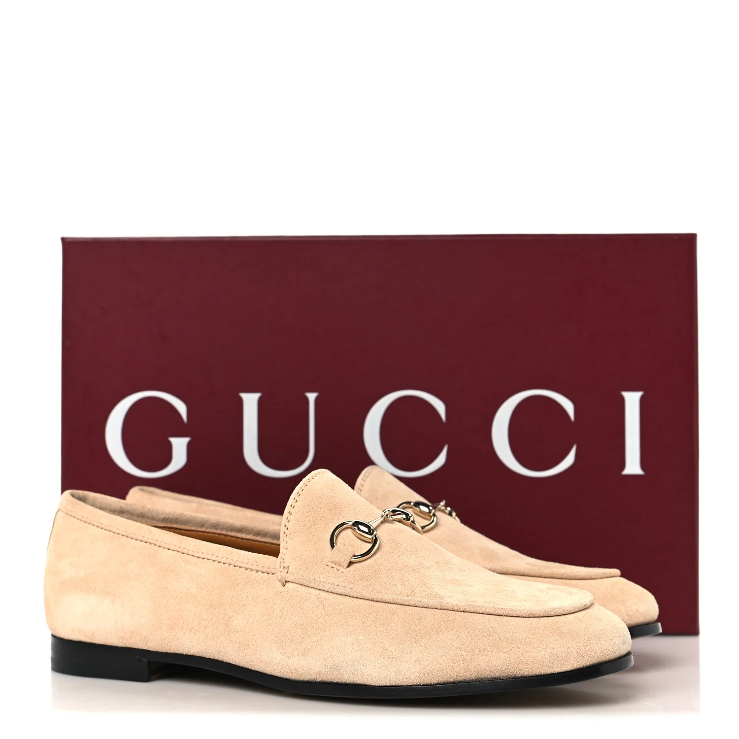 Suede Horsebit Womens Jordaan Loafers 37.5 Pink Sand - Image 10