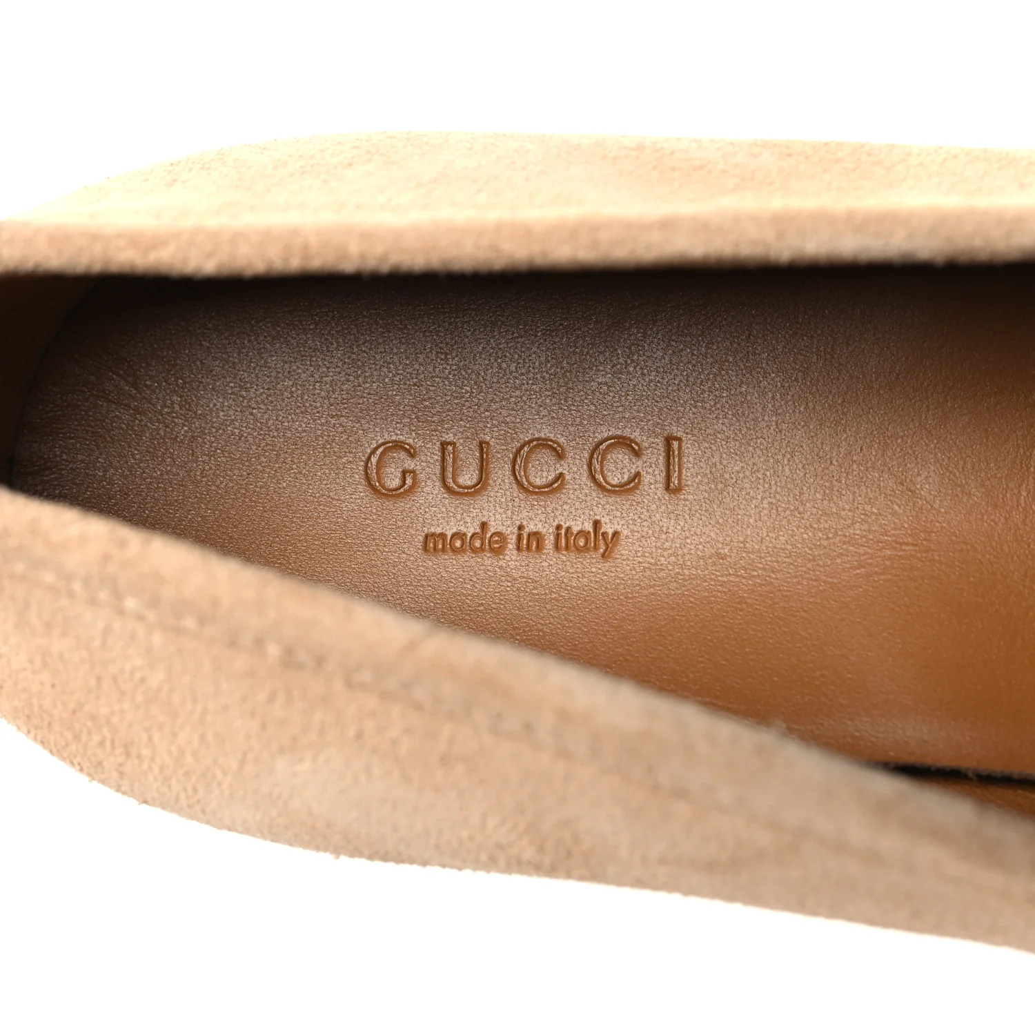 Suede Horsebit Womens Jordaan Loafers 37.5 Pink Sand - Image 9