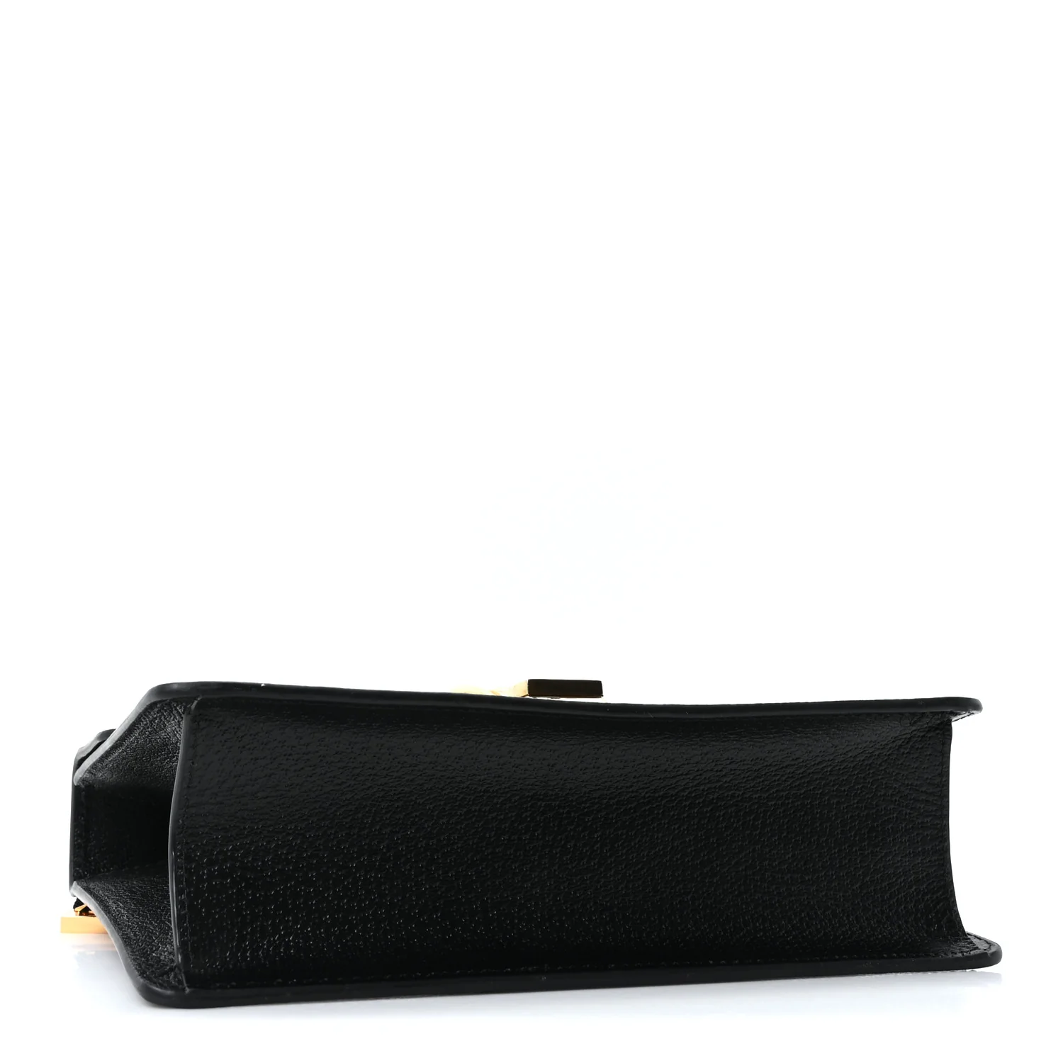 Textured Calfskin Bee Star Print Small Sylvie Shoulder Bag Black - Image 4
