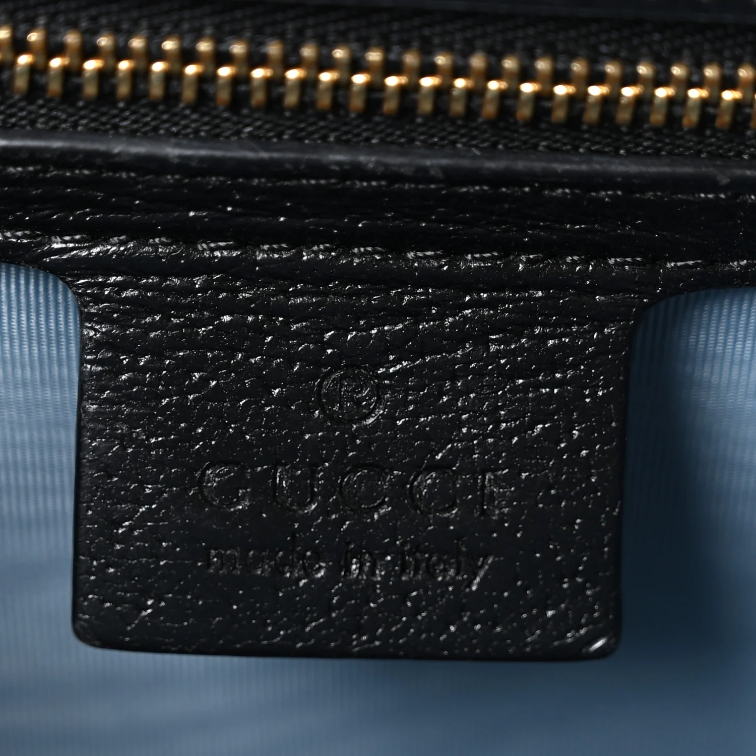 Textured Calfskin Bee Star Print Small Sylvie Shoulder Bag Black - Image 6