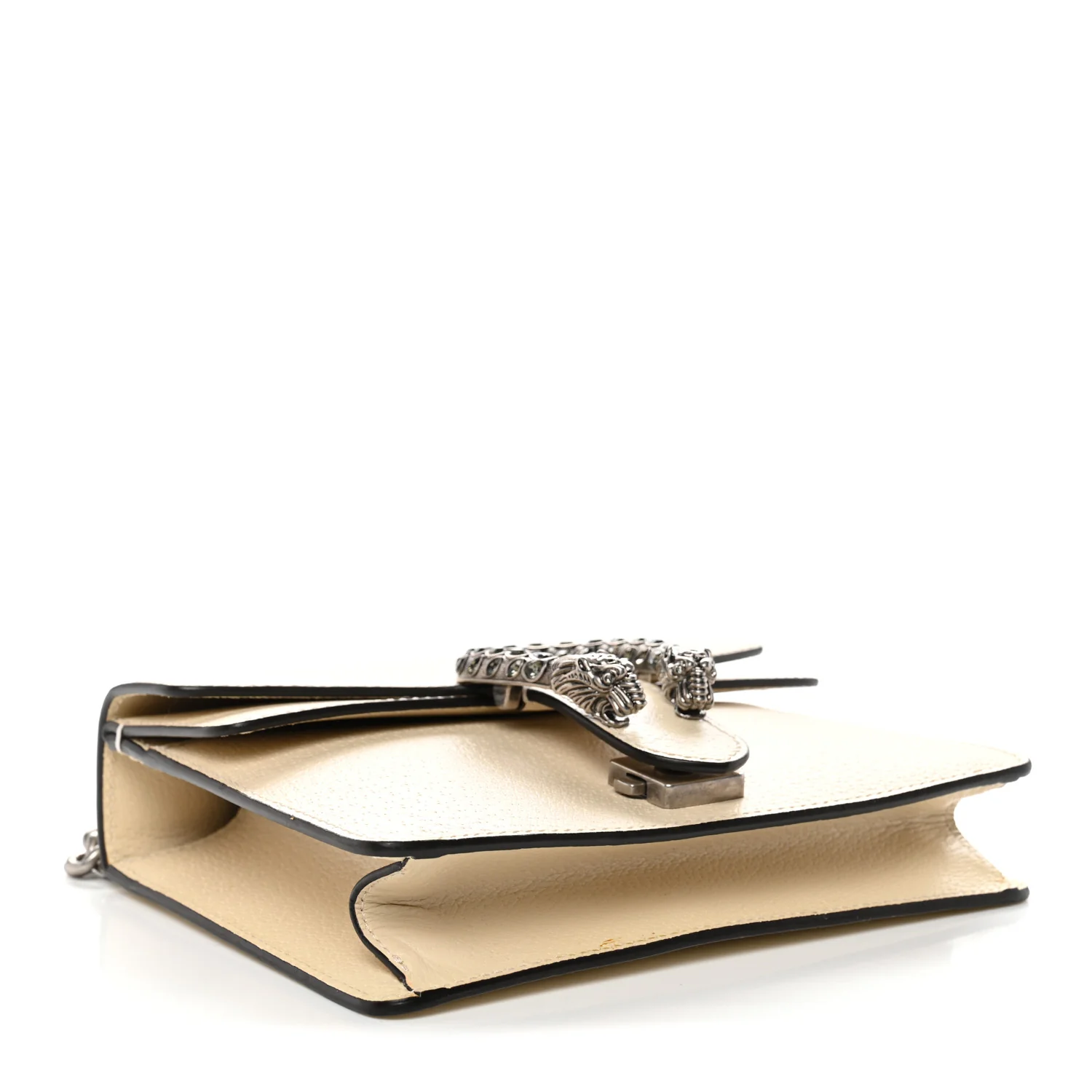 Textured Calfskin Crystal Mini Dionysus Shoulder Bag Mystic White - Image 4