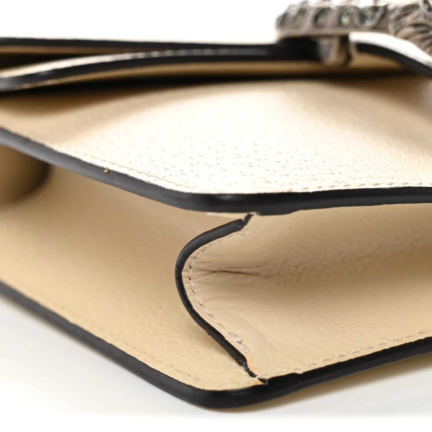 Textured Calfskin Crystal Mini Dionysus Shoulder Bag Mystic White - Image 9