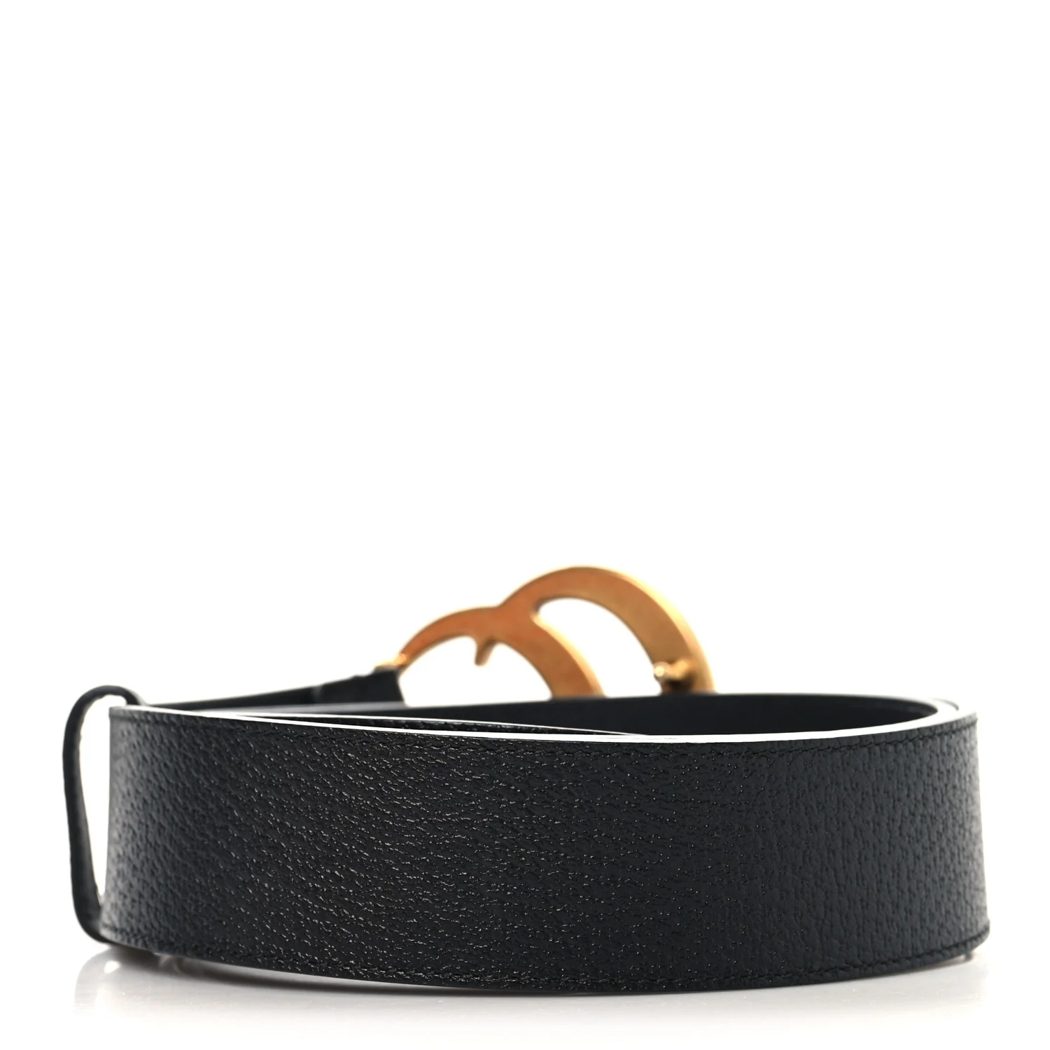 Textured Calfskin Double G 40mm Belt 95 38 Black - Image 2