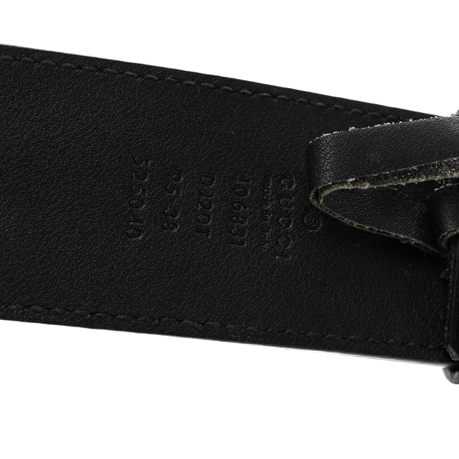 Textured Calfskin Double G 40mm Belt 95 38 Black - Image 3