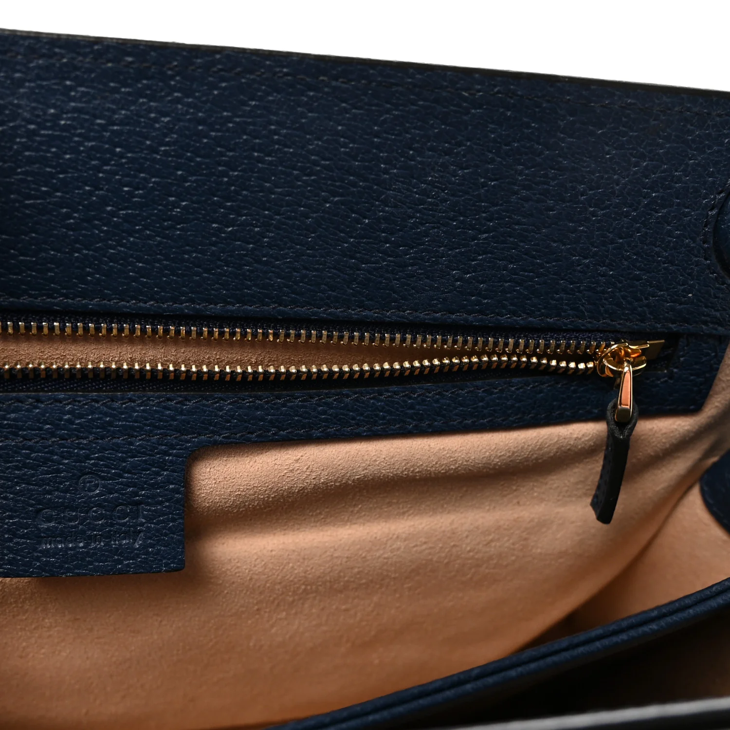 Textured Calfskin Web Medium Ophidia Chain Shoulder Bag Blue Agata - Image 6