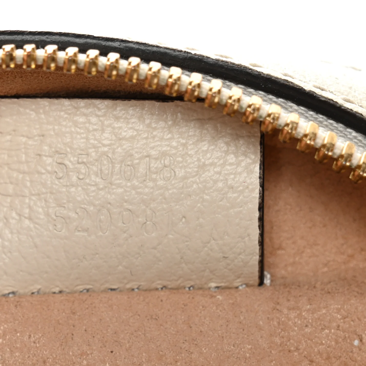 Textured Calfskin Web Mini Ophidia Round Shoulder Bag Mystic White - Image 7