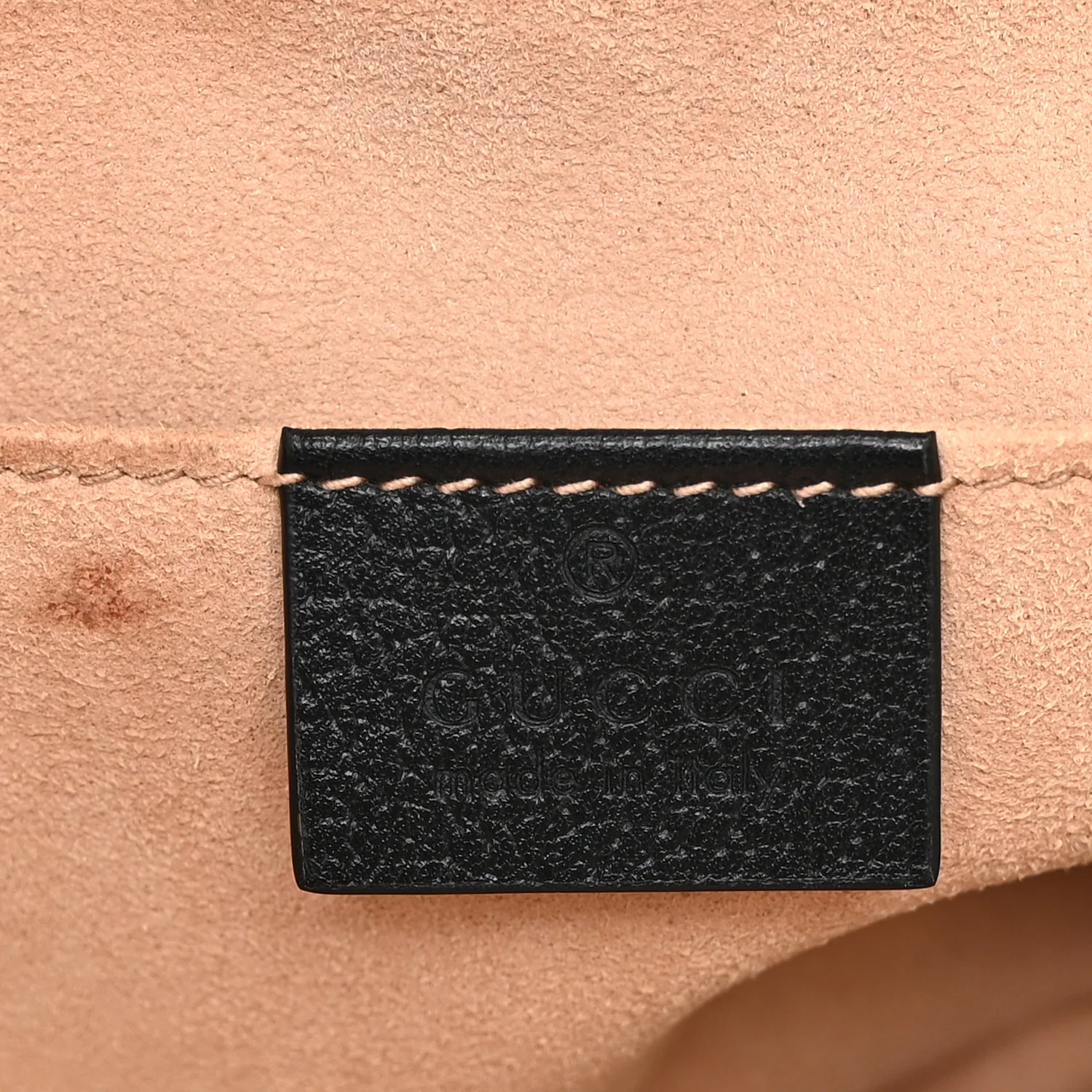 Textured Calfskin Web Small Ophidia Tote Bag Black - Image 6