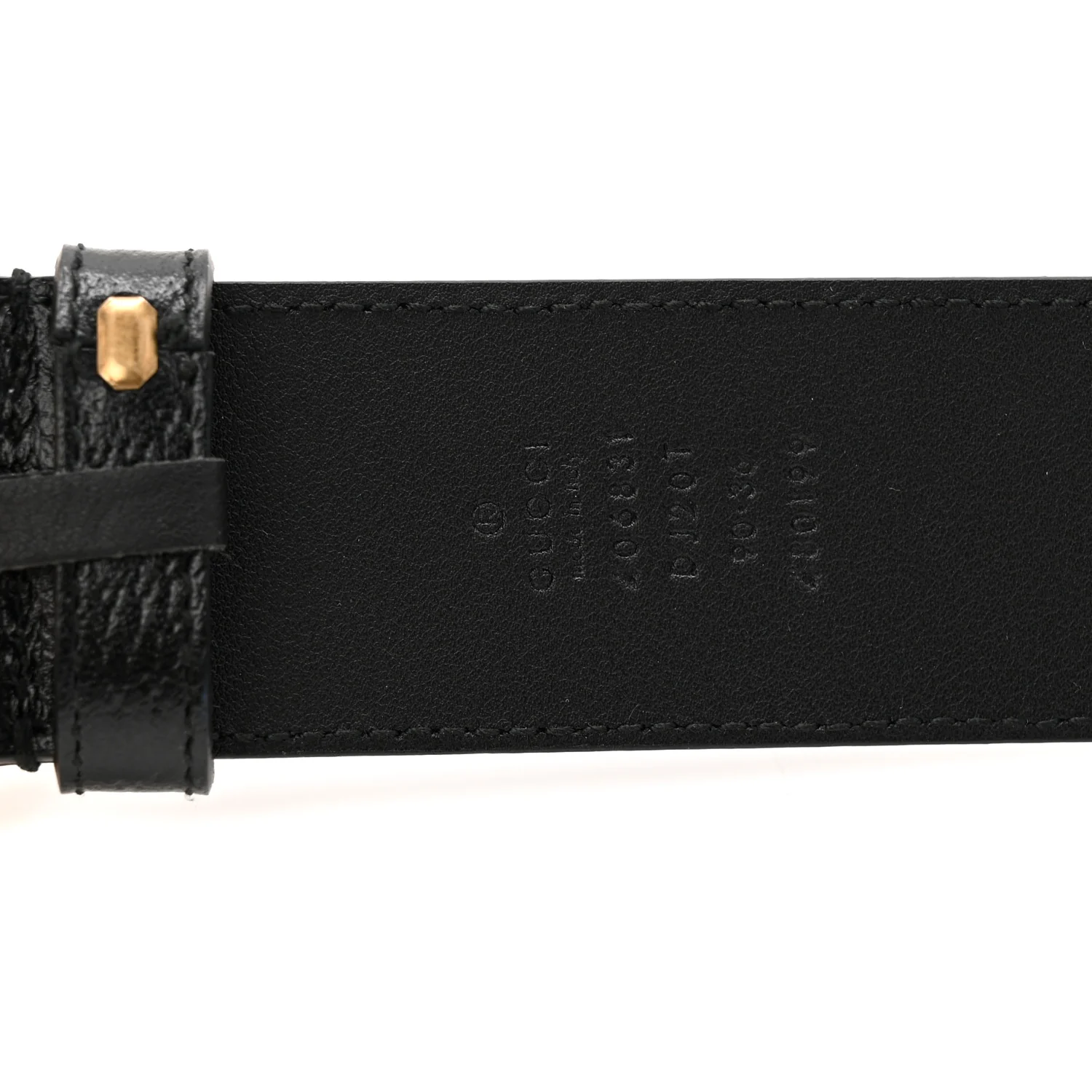 Textured Dollar Calfskin Double G 40mm Belt 90 36 Black - Image 3