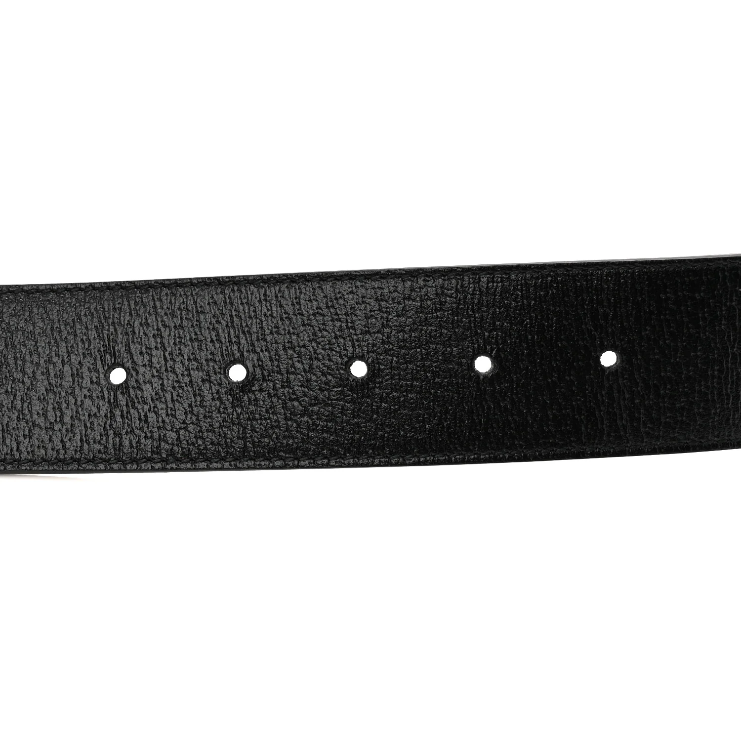 Textured Dollar Calfskin Double G 40mm Belt 90 36 Black - Image 4