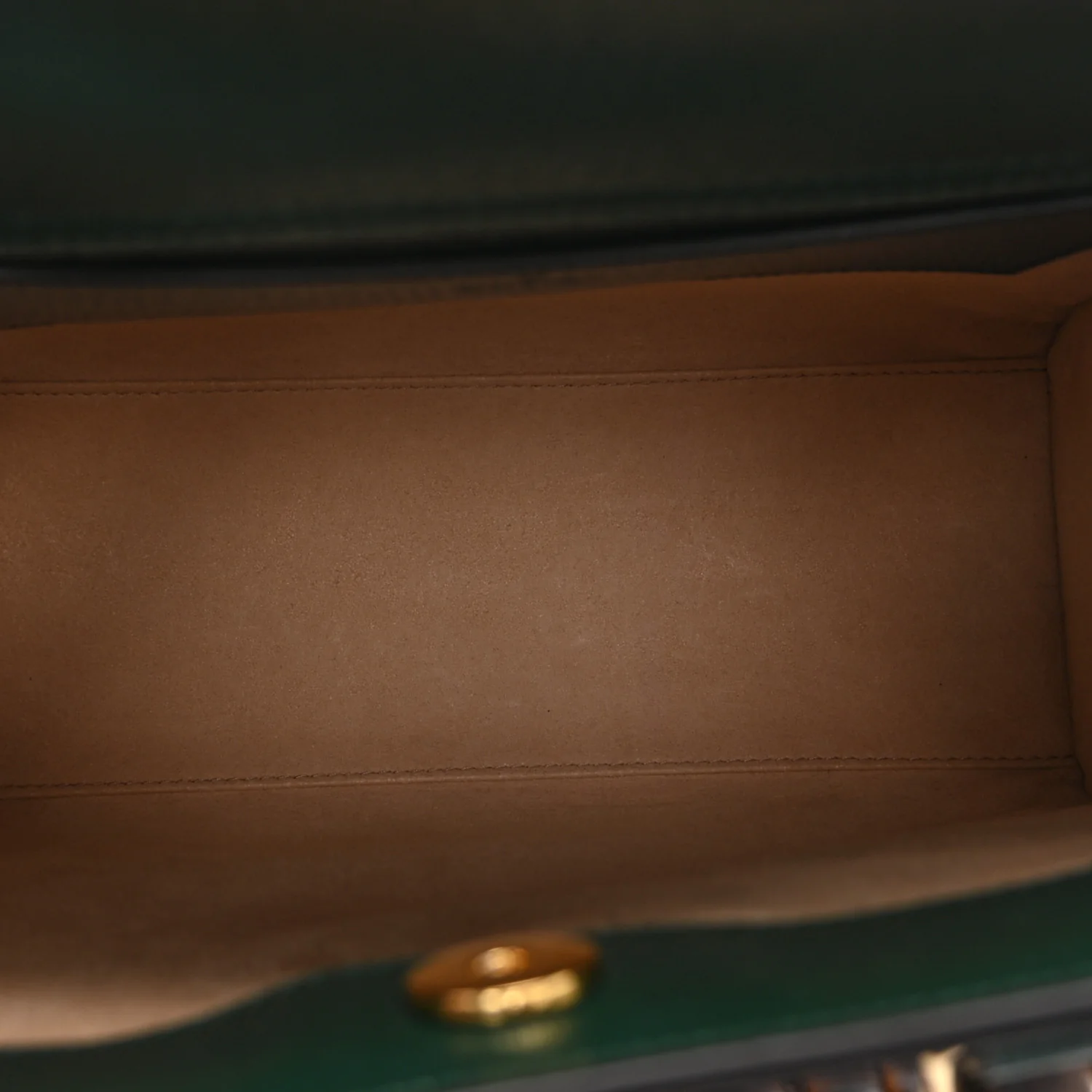 Textured Dollar Calfskin Web Small Diana Tote Bag Vintage Green Powder Pink - Image 5