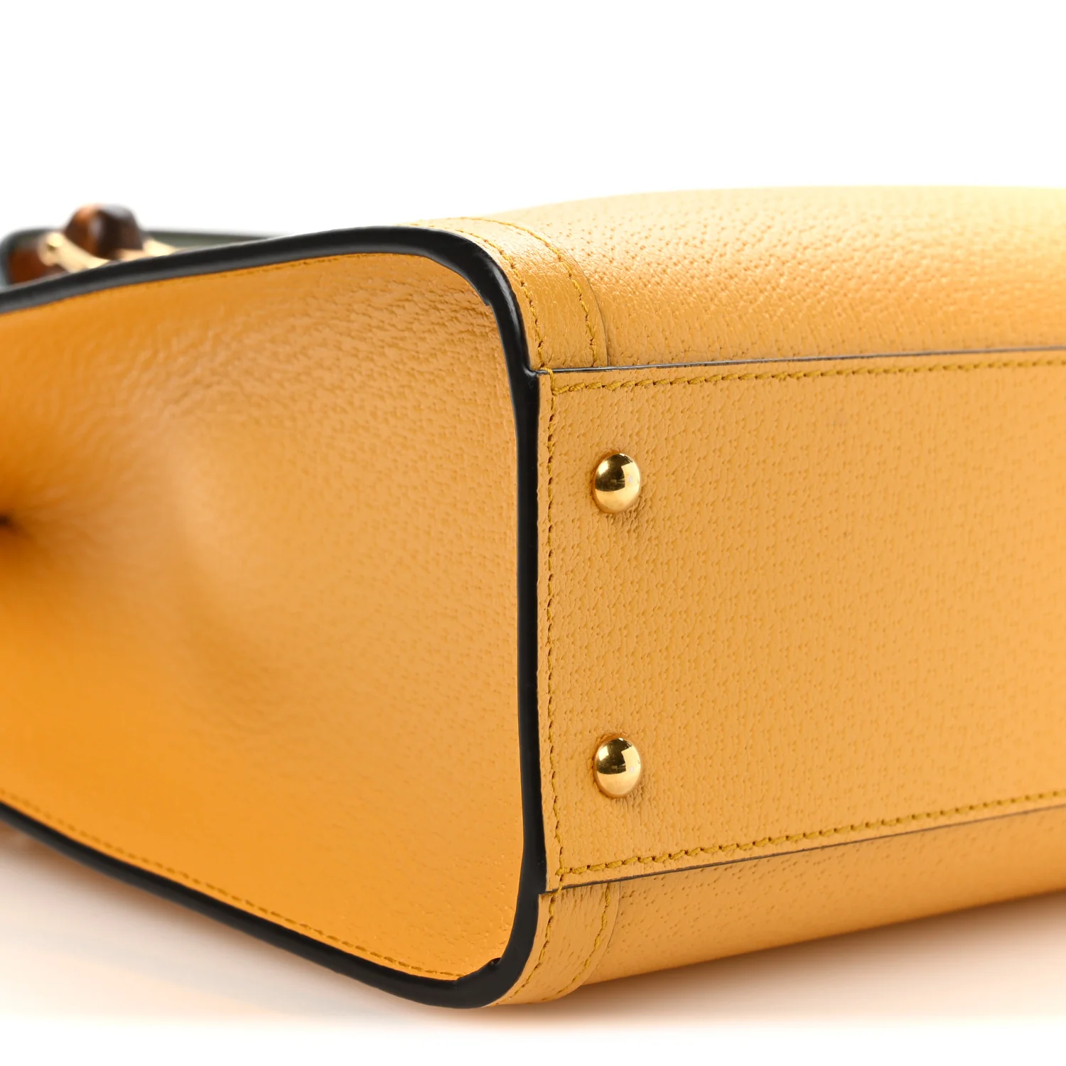 Textured Dollar Calfskin Web Small Diana Tote Bag Yellow Dusty Azure - Image 17