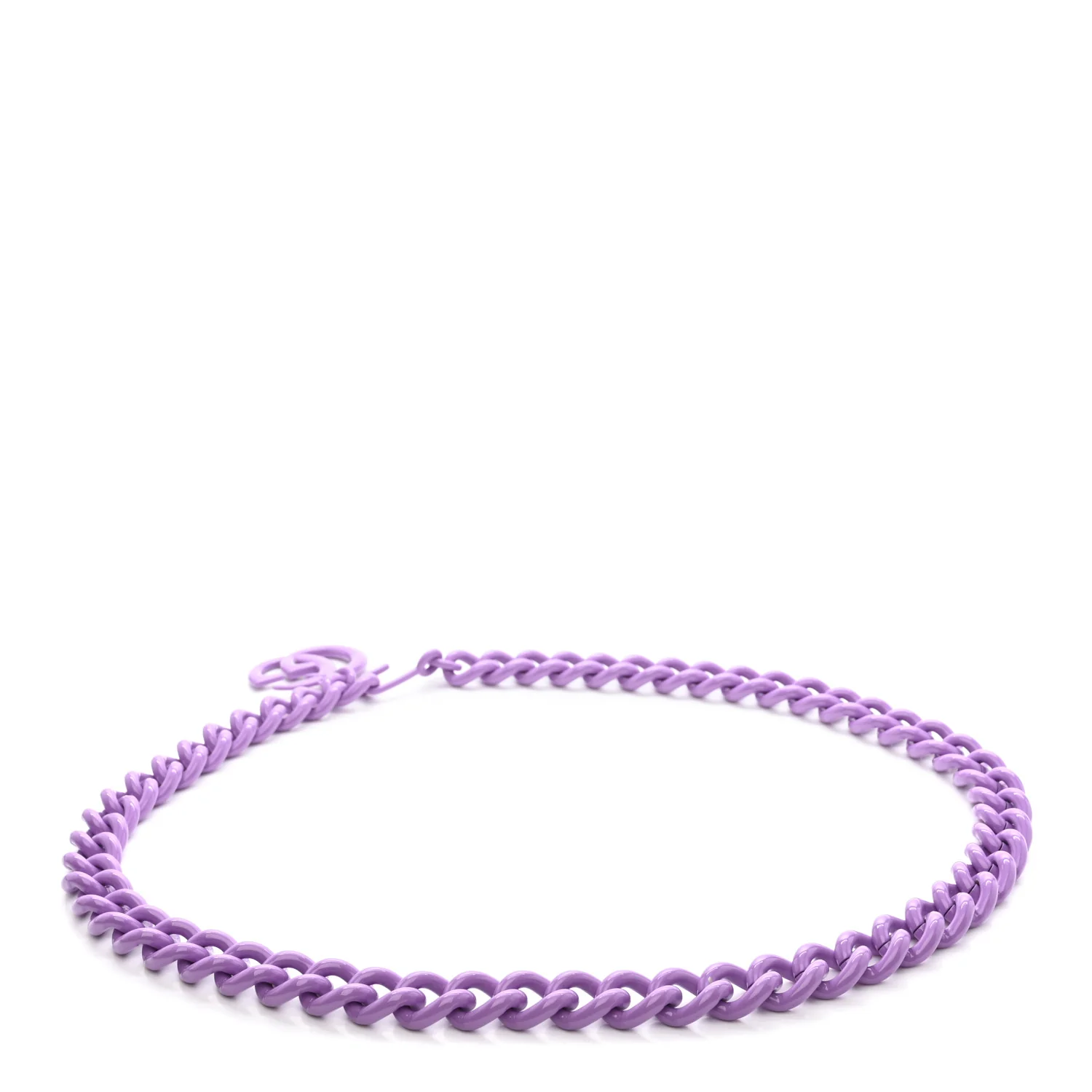 Varnished Metal GG Marmont Chain Belt Purple - Image 2