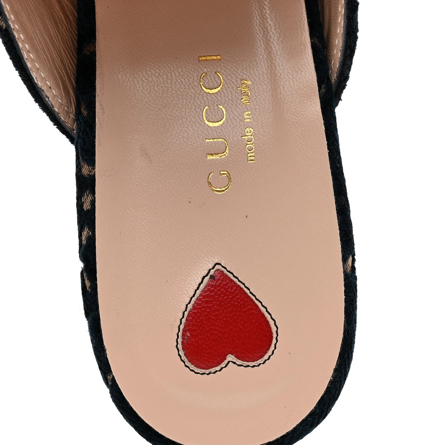 Velvet GG Monogram Womens Princetown Slippers 37 Blue Beige - Image 8