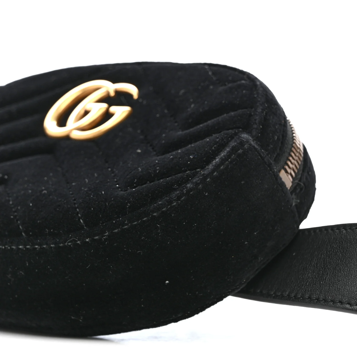 Velvet Matelasse GG Marmont Belt Bag 75 30 Black - Image 10