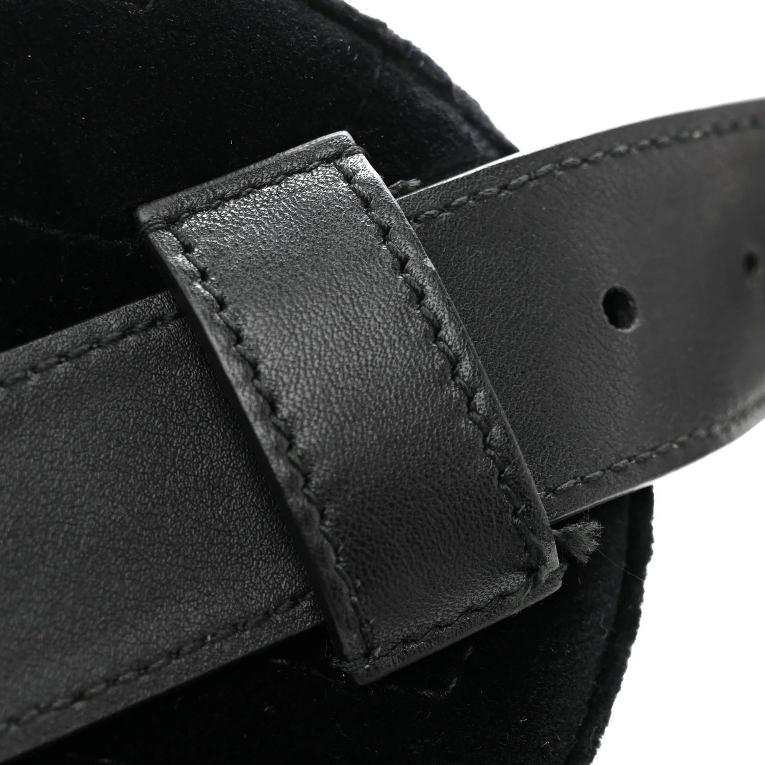 Velvet Matelasse GG Marmont Belt Bag 75 30 Black - Image 11