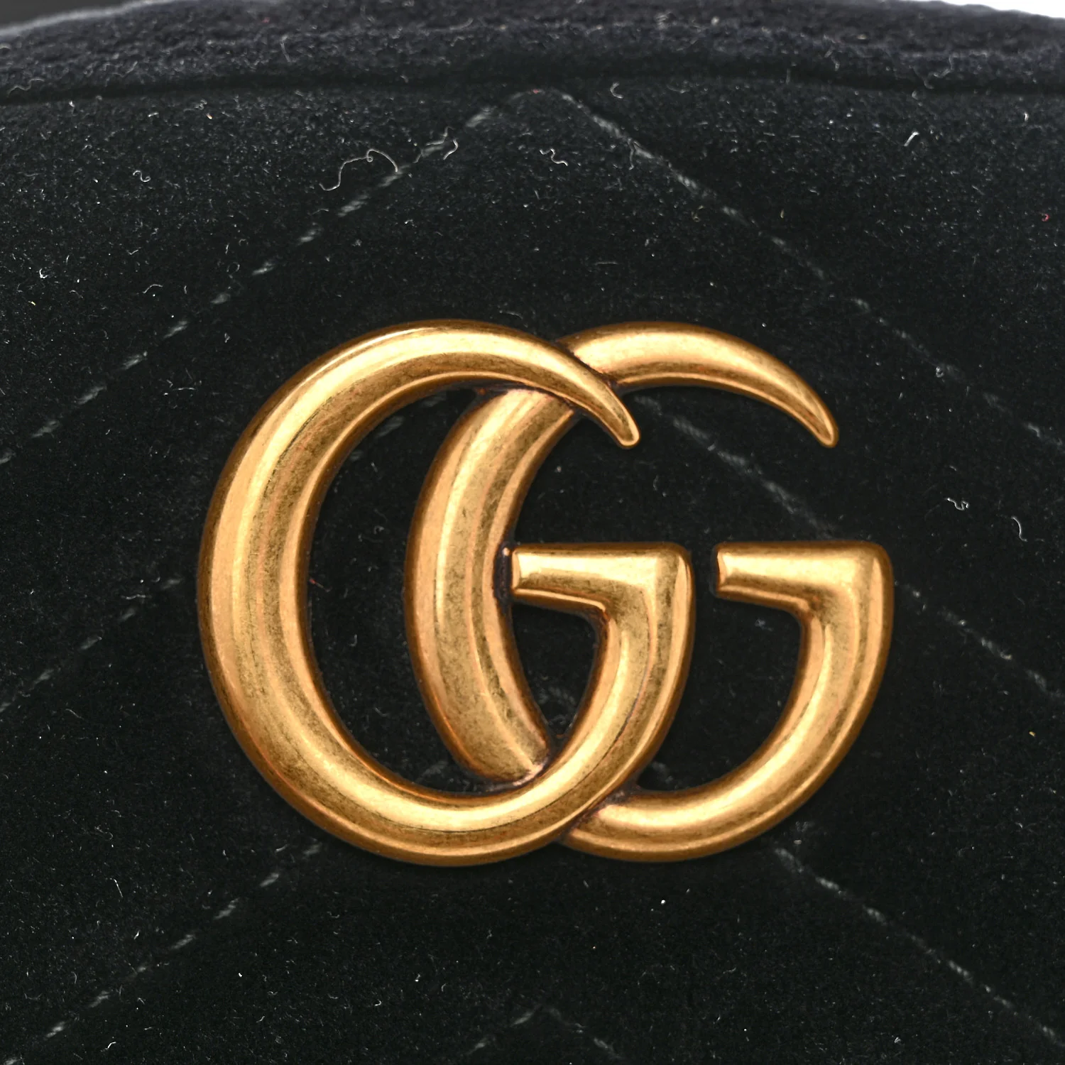Velvet Matelasse GG Marmont Belt Bag 75 30 Black - Image 12