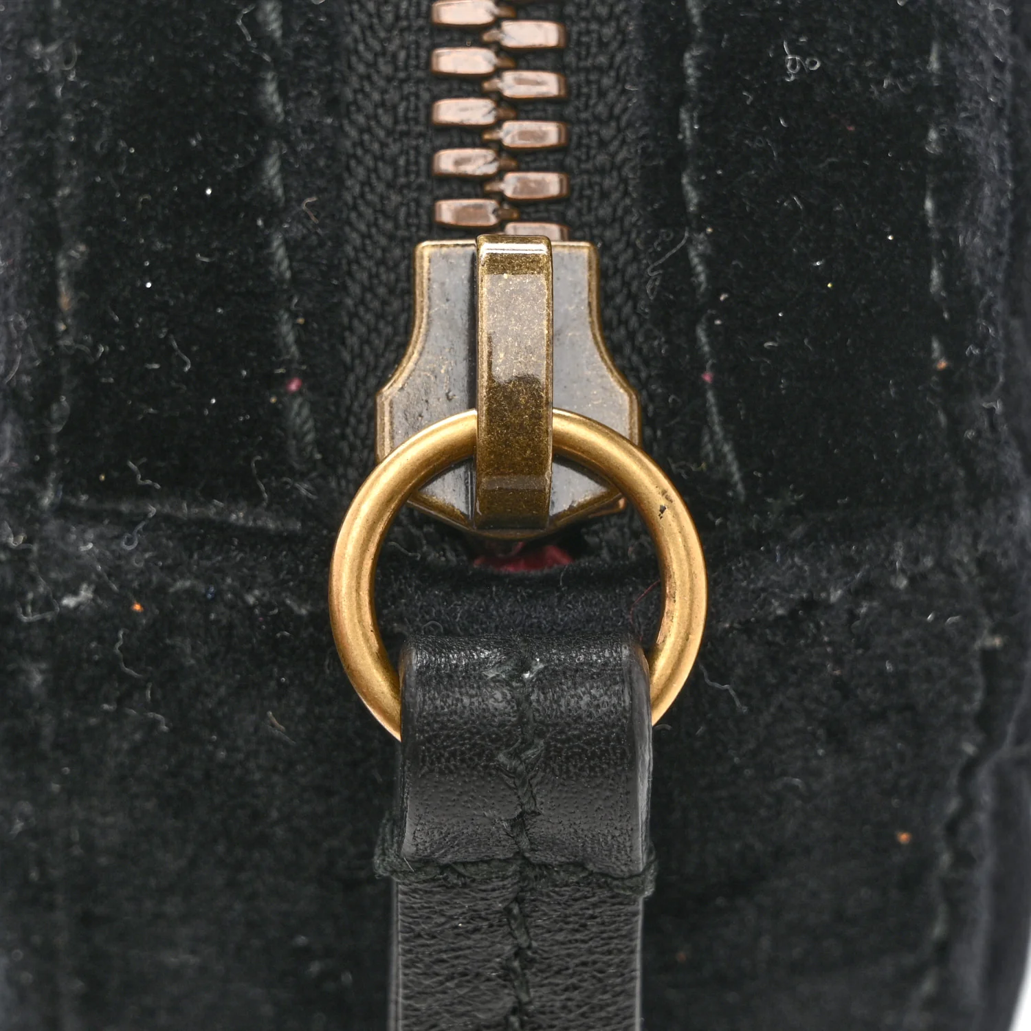 Velvet Matelasse GG Marmont Belt Bag 75 30 Black - Image 13