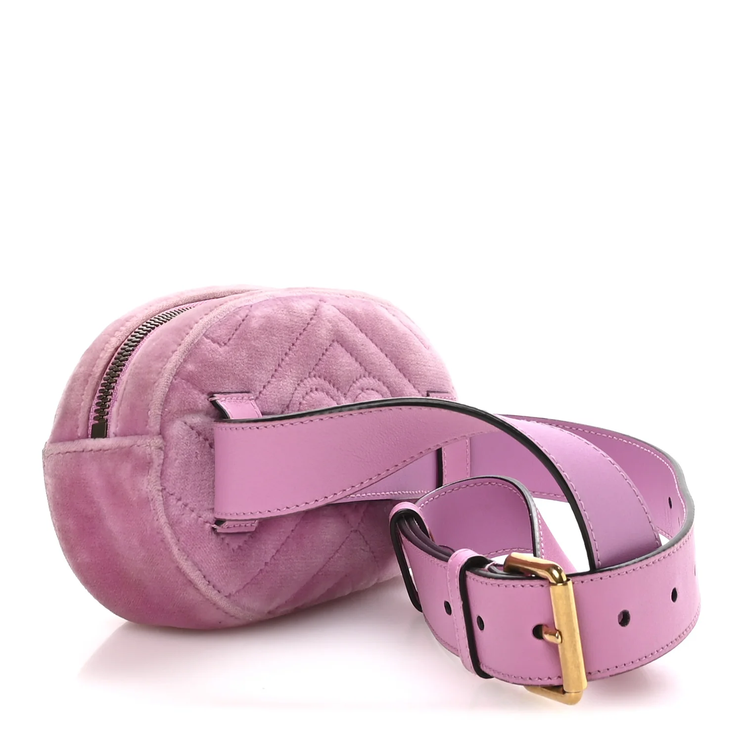 Velvet Matelasse Marquise Crystals GG Marmont Belt Bag 85 34 Malva - Image 3