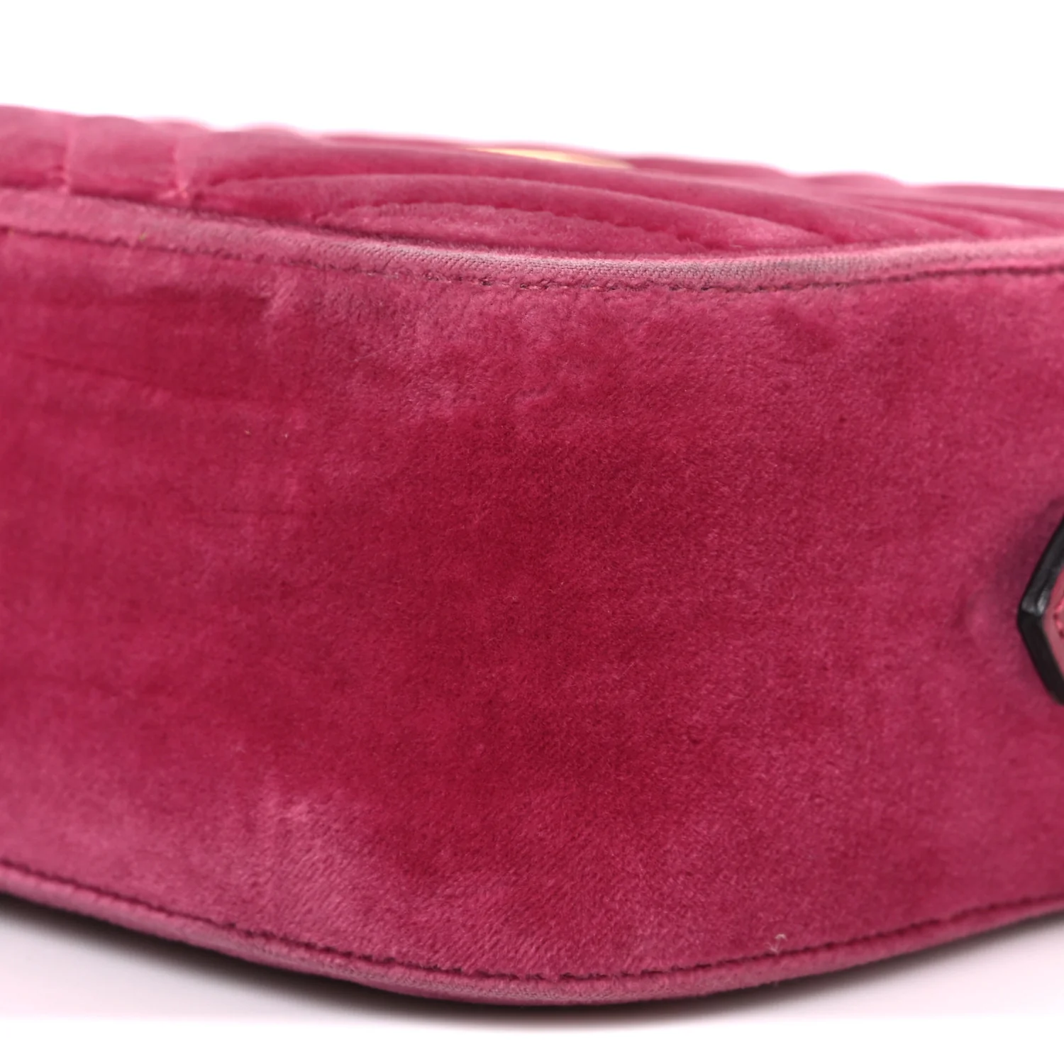 Velvet Matelasse Small GG Marmont Chain Shoulder Bag Light Raspberry Rose - Image 10