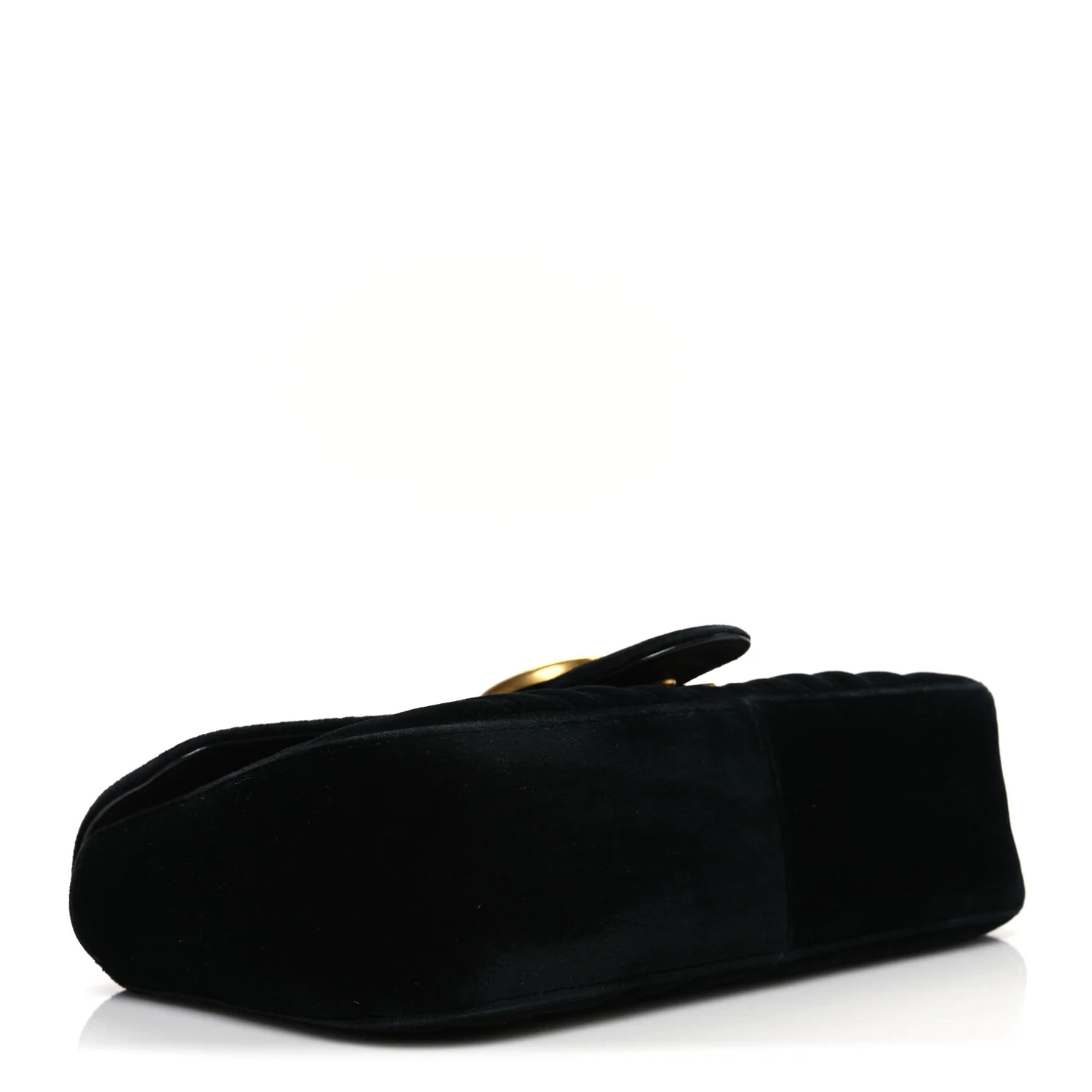 Velvet Matelasse Small GG Marmont Shoulder Bag Black - Image 4