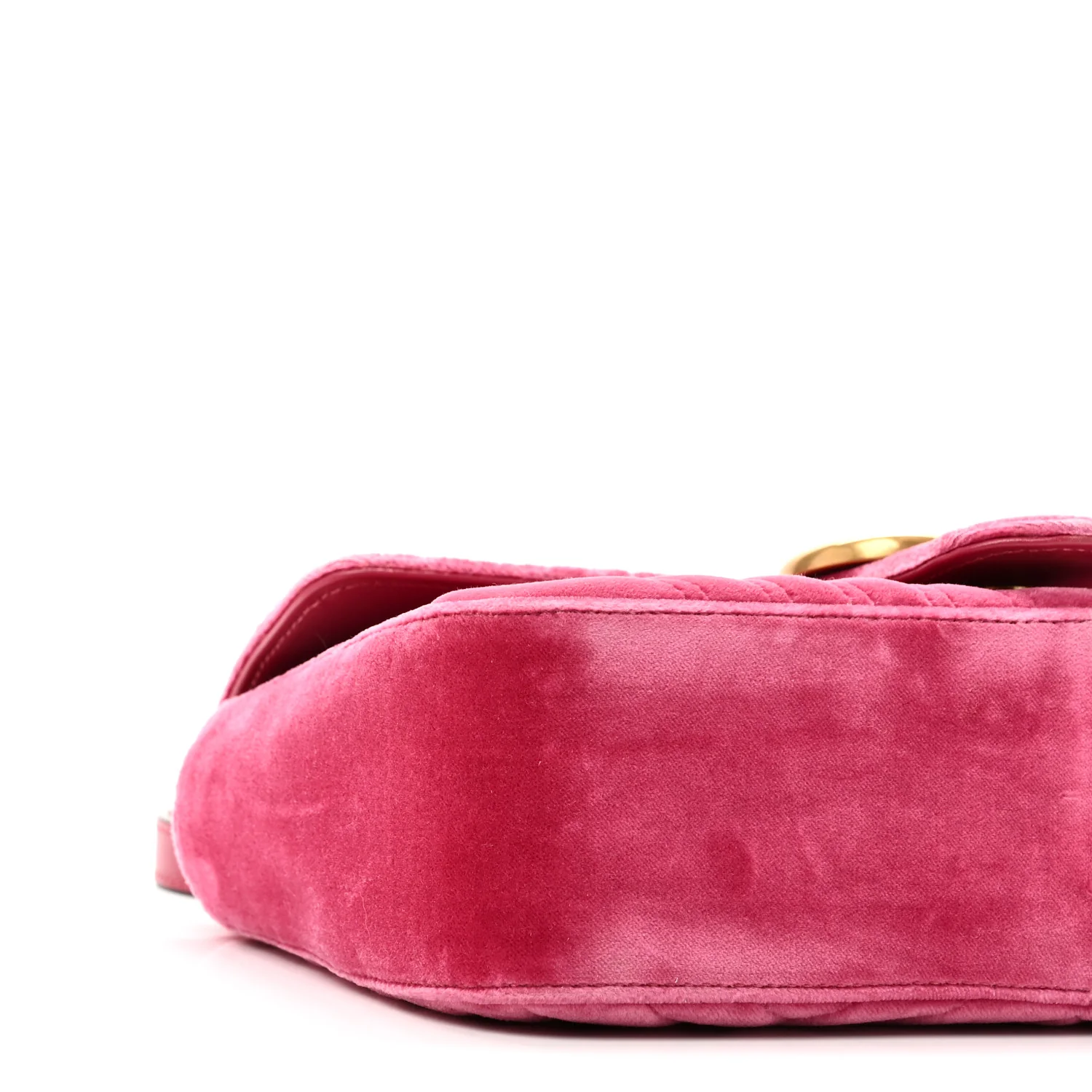 Velvet Matelasse Small GG Marmont Shoulder Bag Light Raspberry Rose - Image 9