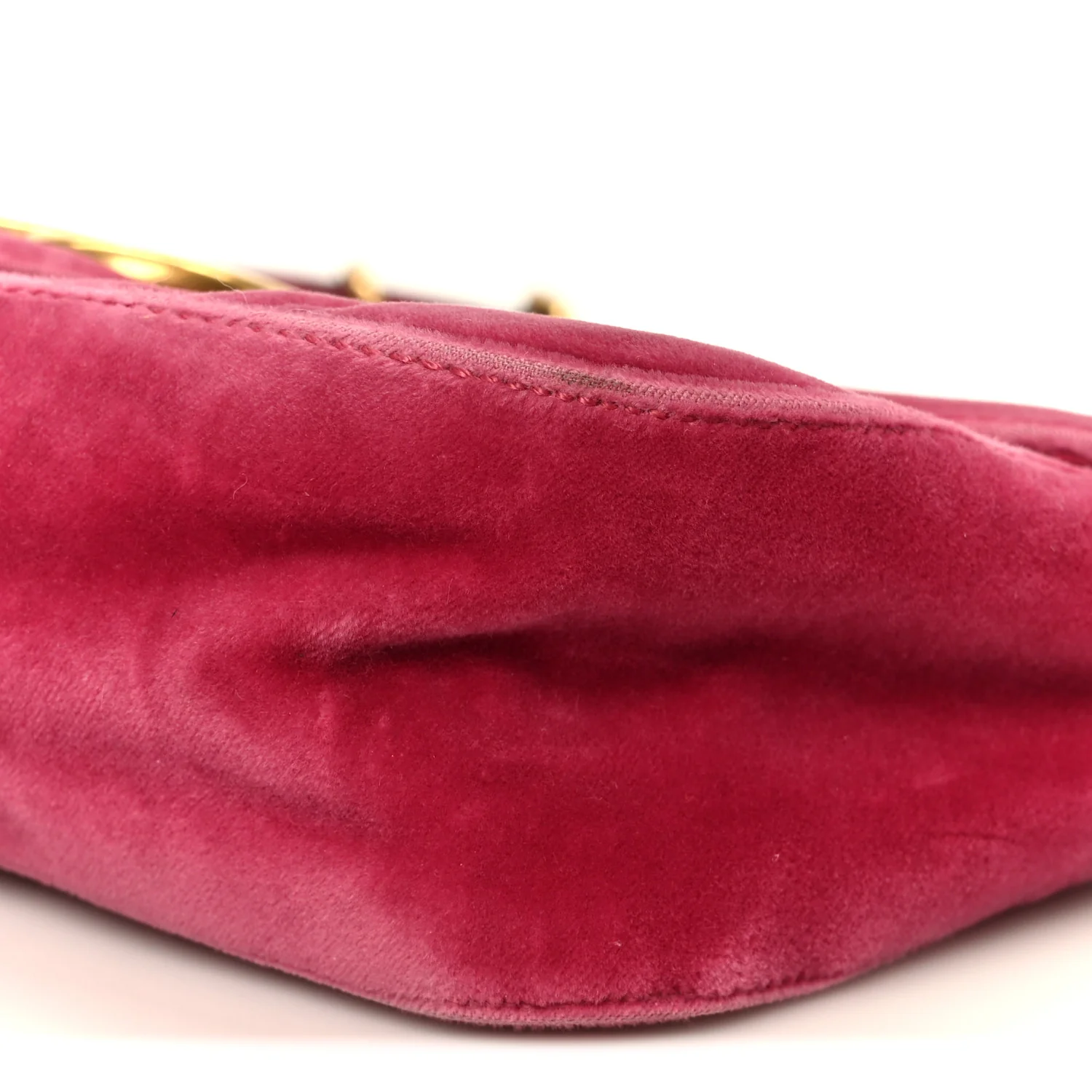 Velvet Matelasse Small GG Marmont Shoulder Bag Light Raspberry Rose - Image 10