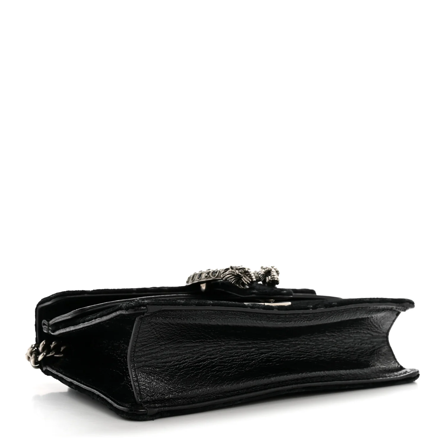 Velvet Skipper Crystal GG Monogram Small Dionysus Shoulder Bag Black Black Diamond - Image 4