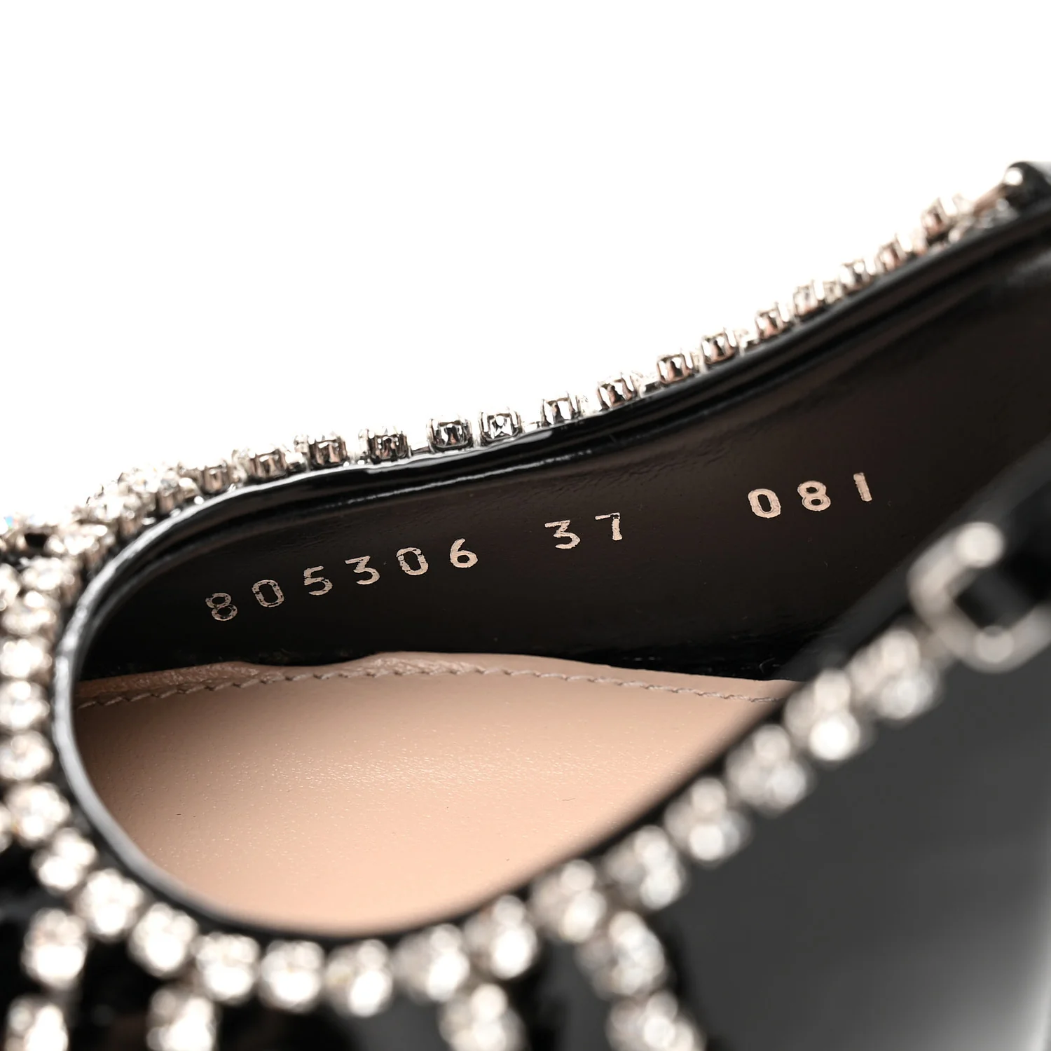 Vernice Crystal Embellished Guinevere Slingback Pumps 37 Black - Image 9