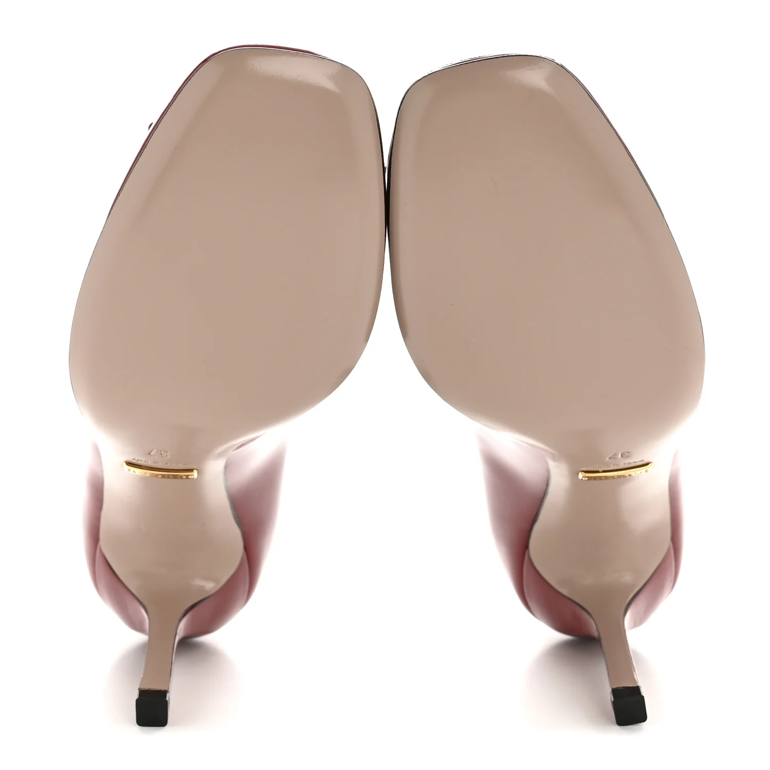 Vernice Crystal Horsebit Pumps 37 Rose Bed - Image 6