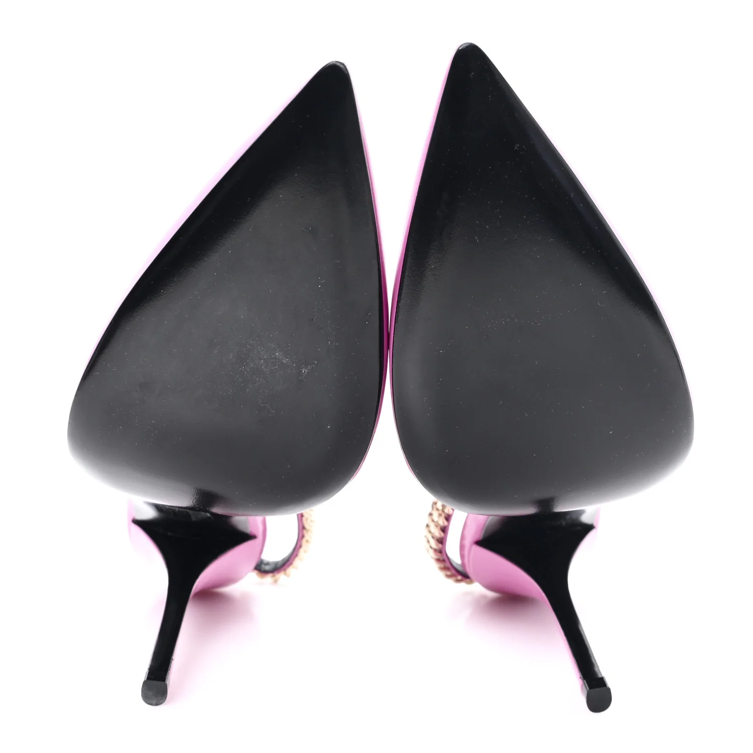 Vernice Crystal Nappa Charlotte Signoria 105 Slingback Pumps 40 Libre Pink - Image 6