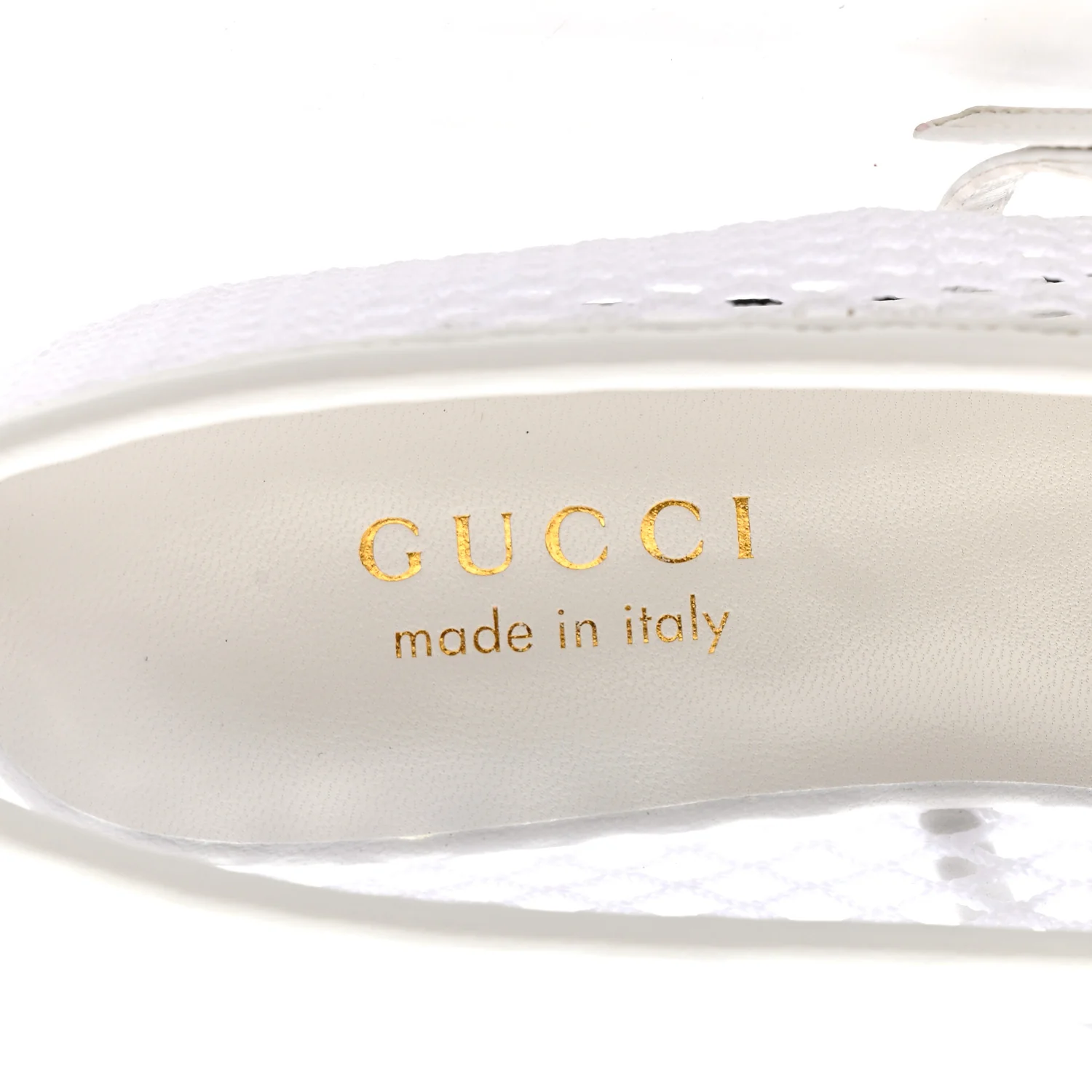 Video Net Nappa Horsebit Ballerina Flats 37 Great White - Image 8