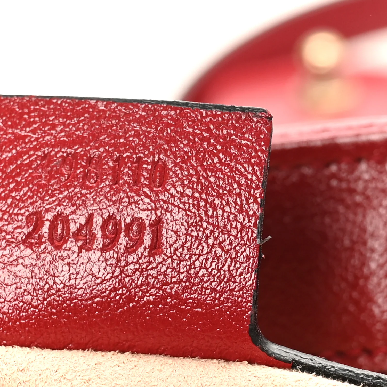 Vintage Effect Calfskin Matelasse Diagonal Small Torchon GG Marmont Top Handle Shoulder Bag Black Romantic Cherry - Image 7