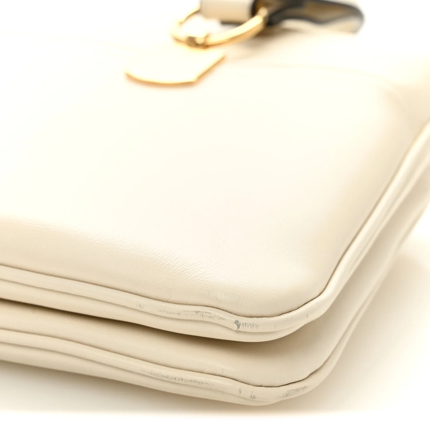 Vitello Palmellato Lux Arli Top Handle Bag White - Image 10