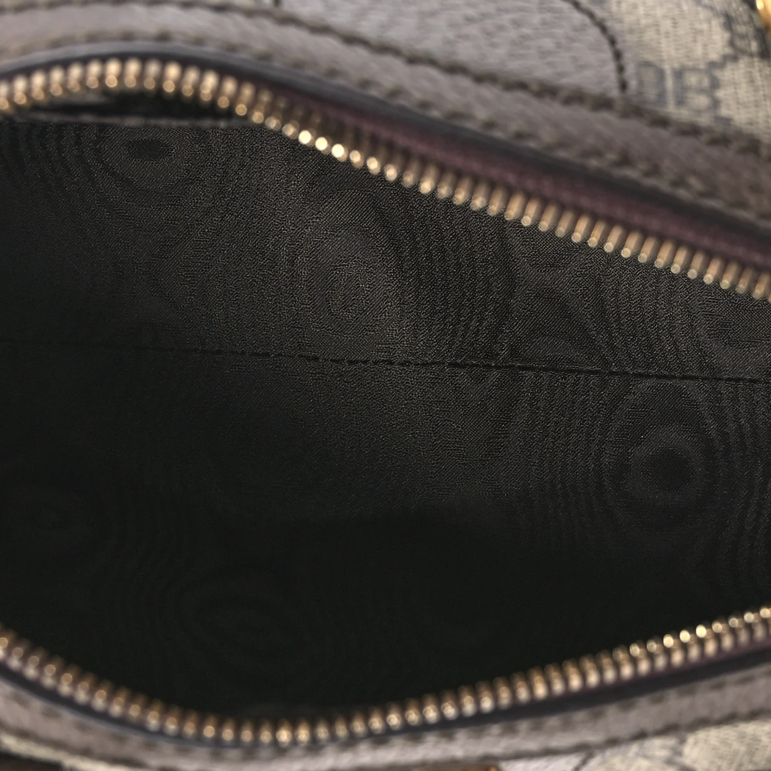X BALENCIAGA BB Supreme Monogram Web Small Ophidia Boston Bag Beige New Acero - Image 8